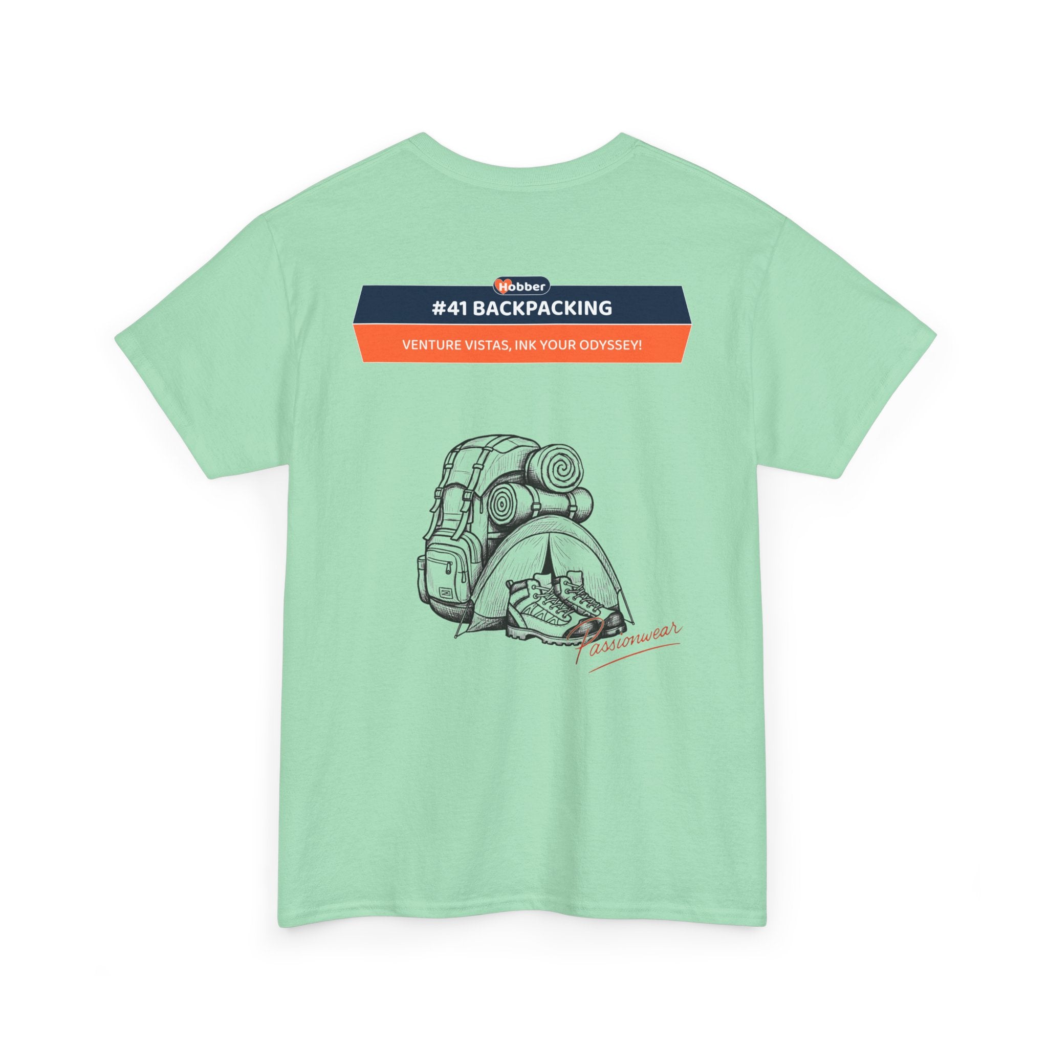 Hobber Unisex Sports & Adventure T-Shirt, #41 Backpacking