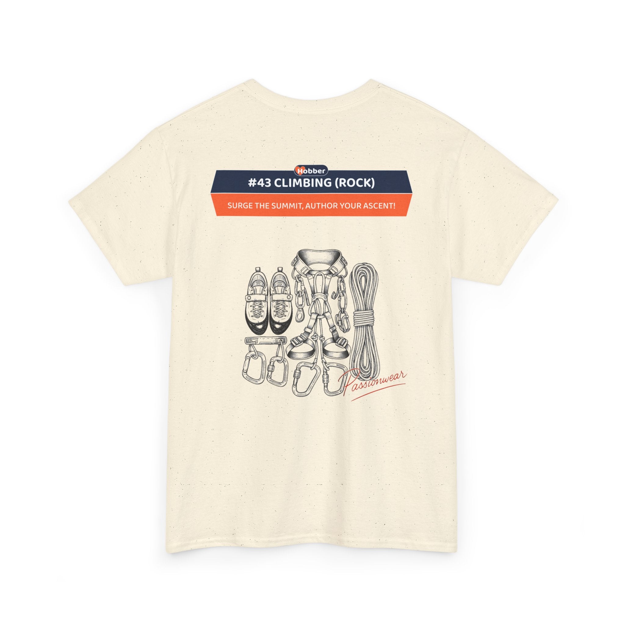Hobber Mens Sports & Adventure T-Shirt, #43 Climbing (Rock)