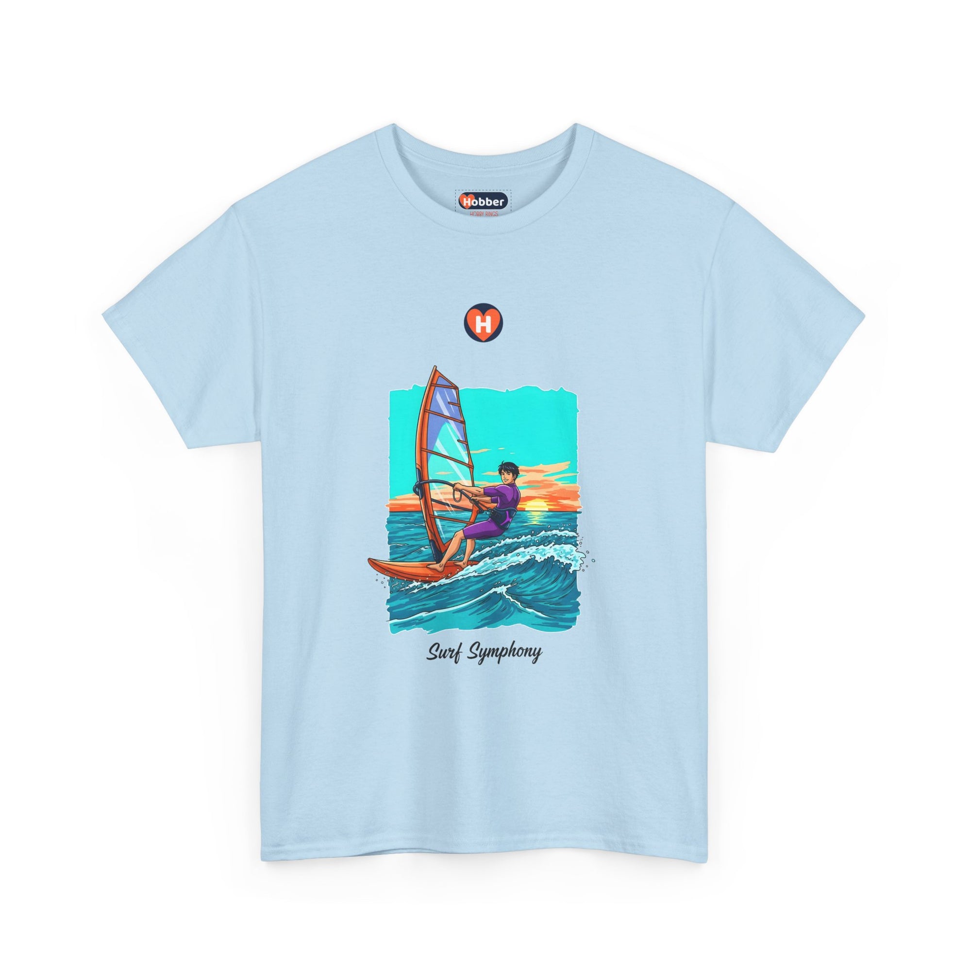 Hobber Mens Sports & Adventure T-Shirt, #13 Windsurfing