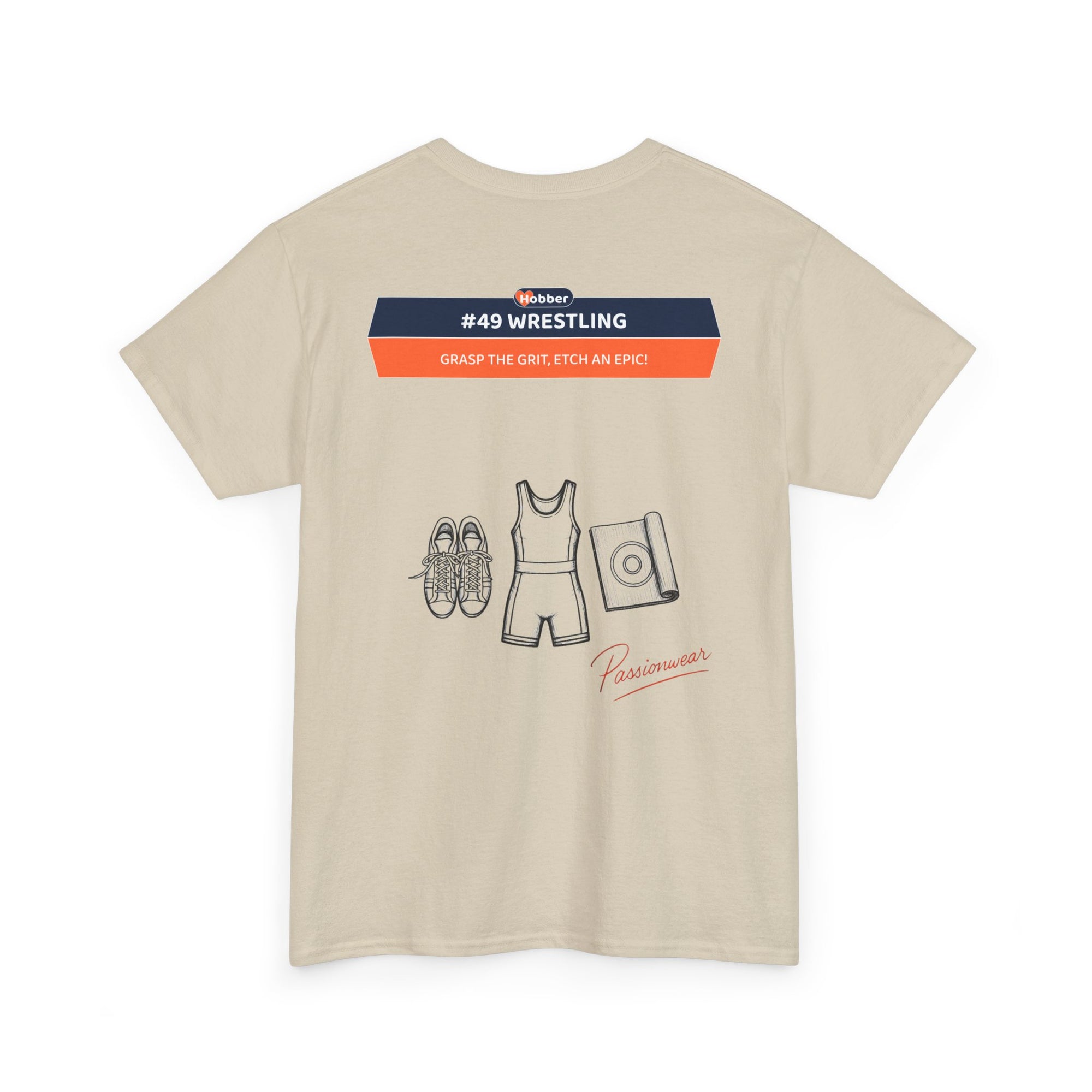 Hobber Mens Sports & Adventure T-Shirt, #49 Wrestling