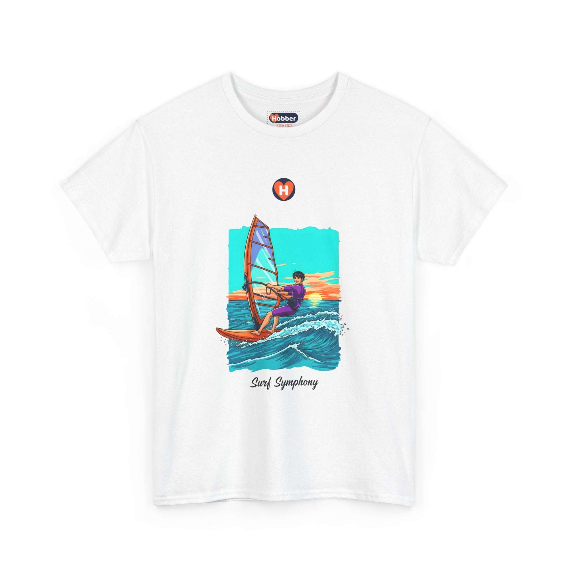 Hobber Mens Sports & Adventure T-Shirt, #13 Windsurfing