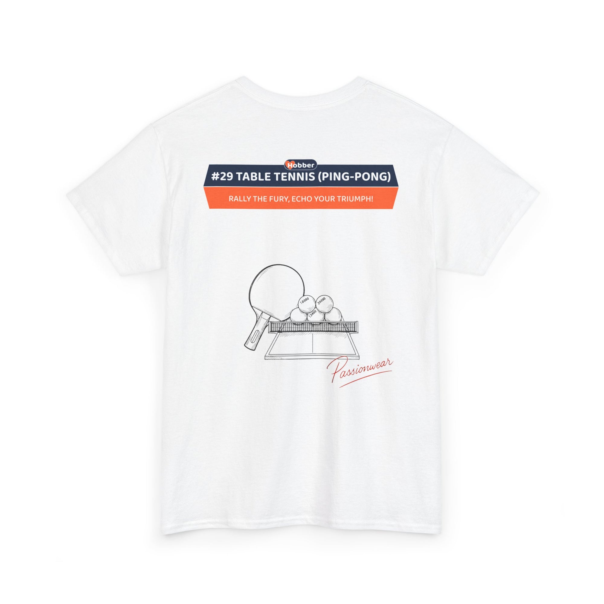 Hobber Unisex Sports & Adventure T-Shirt, #29 Table tennis (Ping-pong)
