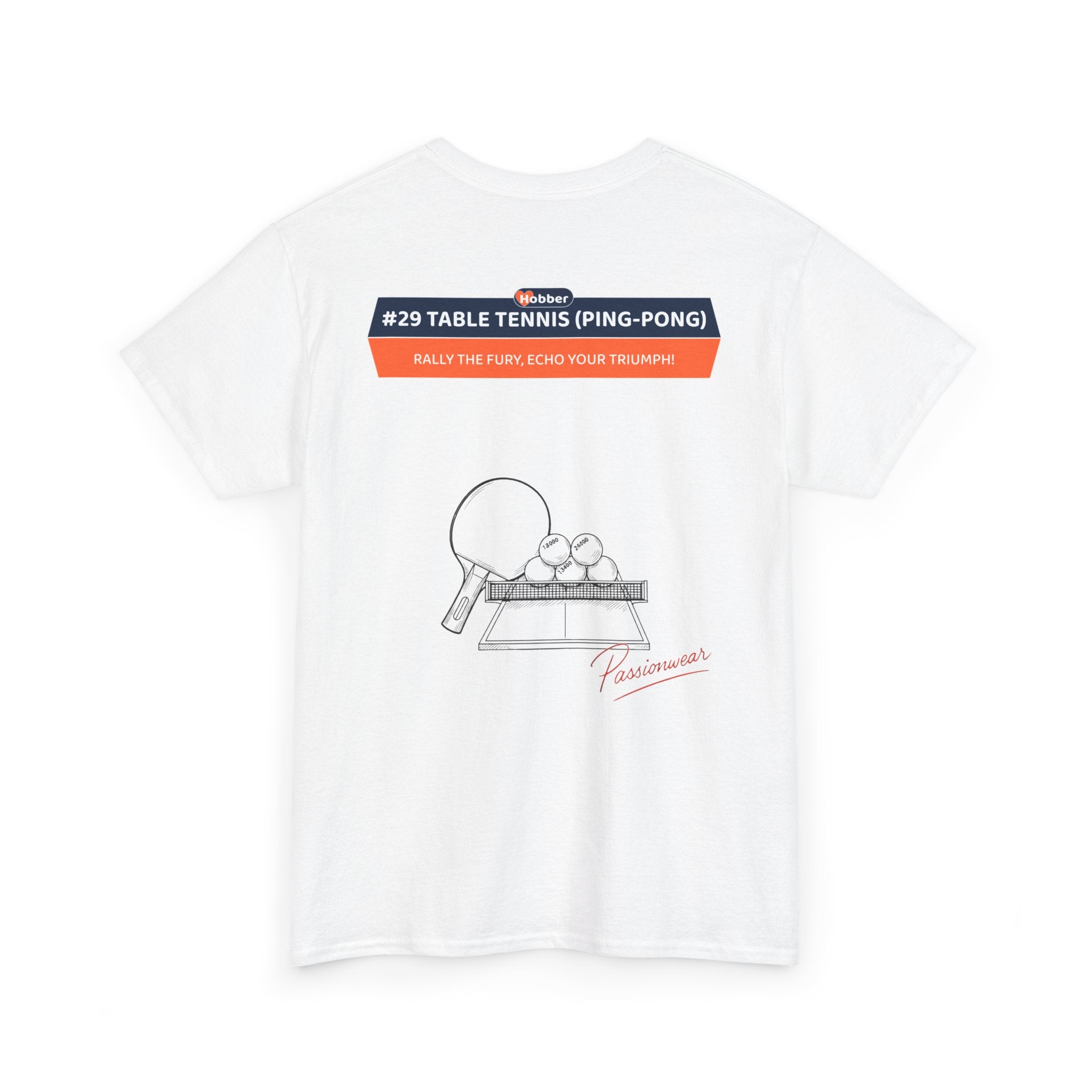 Hobber Unisex Sports & Adventure T-Shirt, #29 Table tennis (Ping-pong)