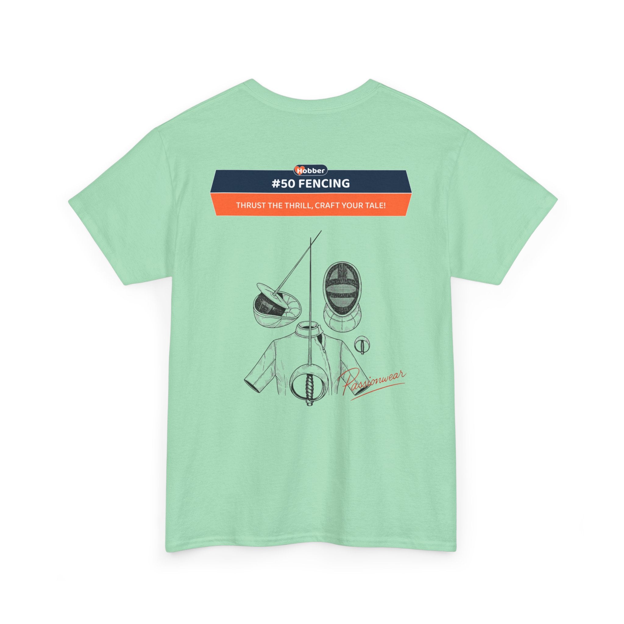 Hobber Mens Sports & Adventure T-Shirt, #50 Fencing