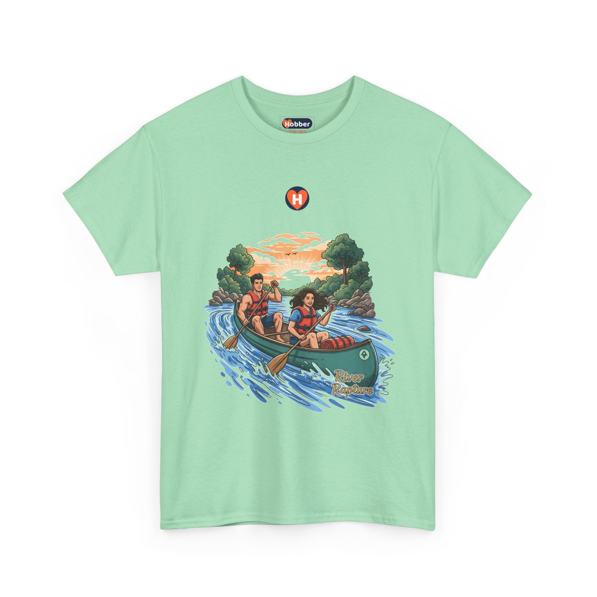 Hobber Unisex Sports & Adventure T-Shirt, #10 Canoeing