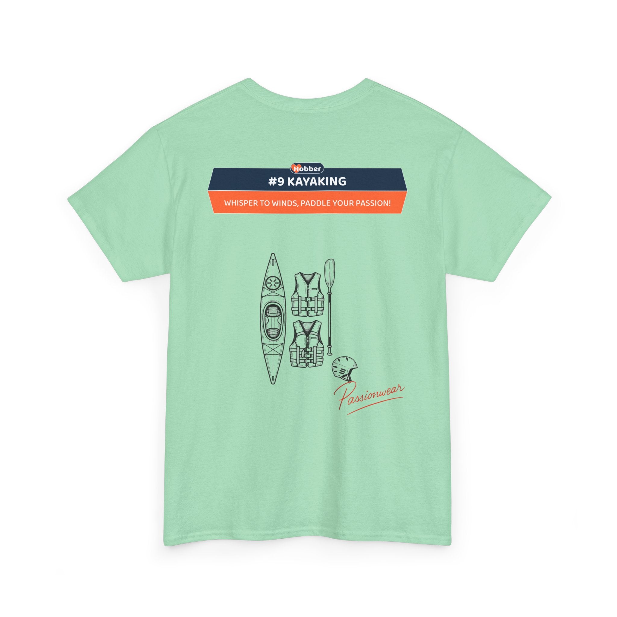 Hobber Unisex Sports & Adventure T-Shirt, #9 Kayaking