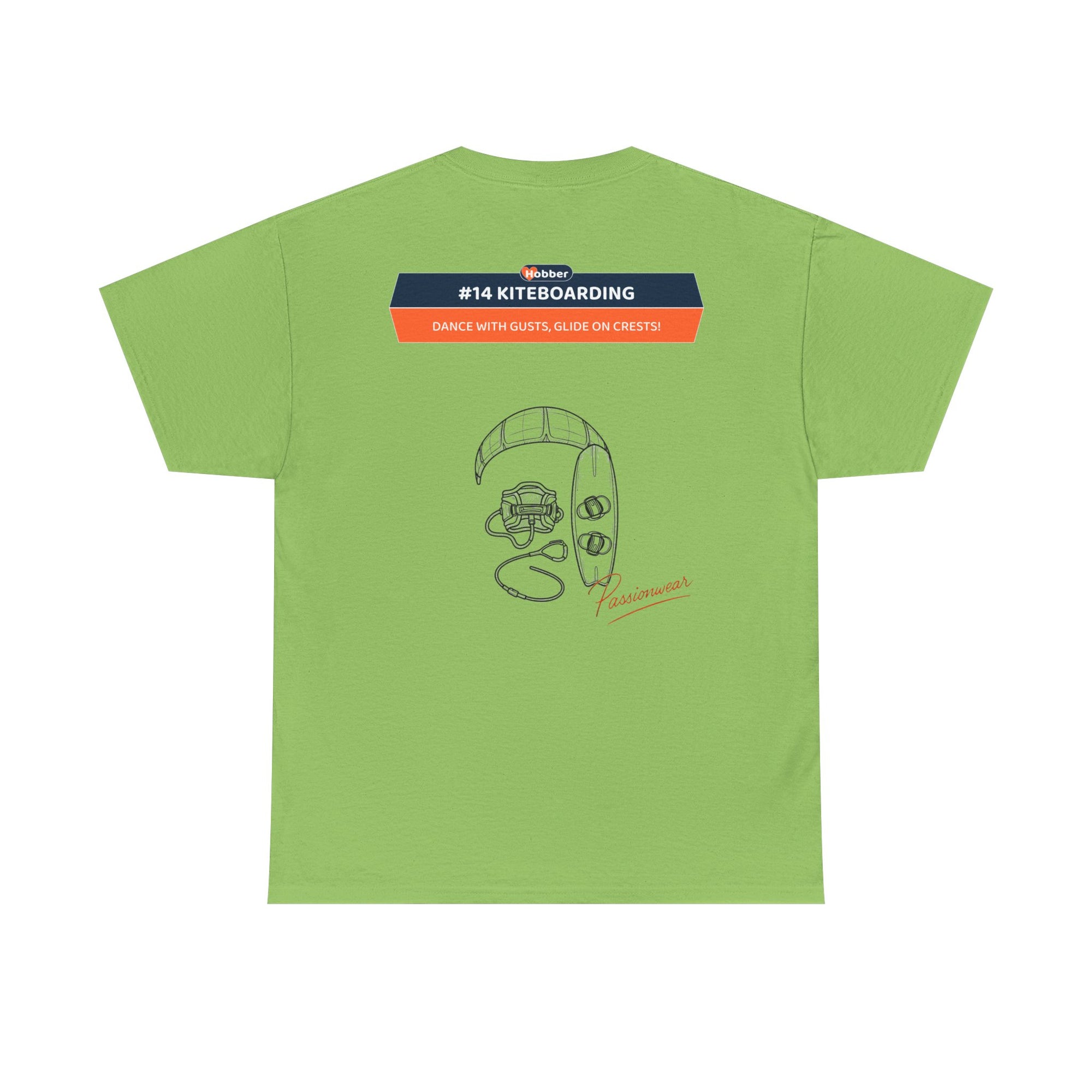 Hobber Mens Sports & Adventure T-Shirt, #14 Kiteboarding