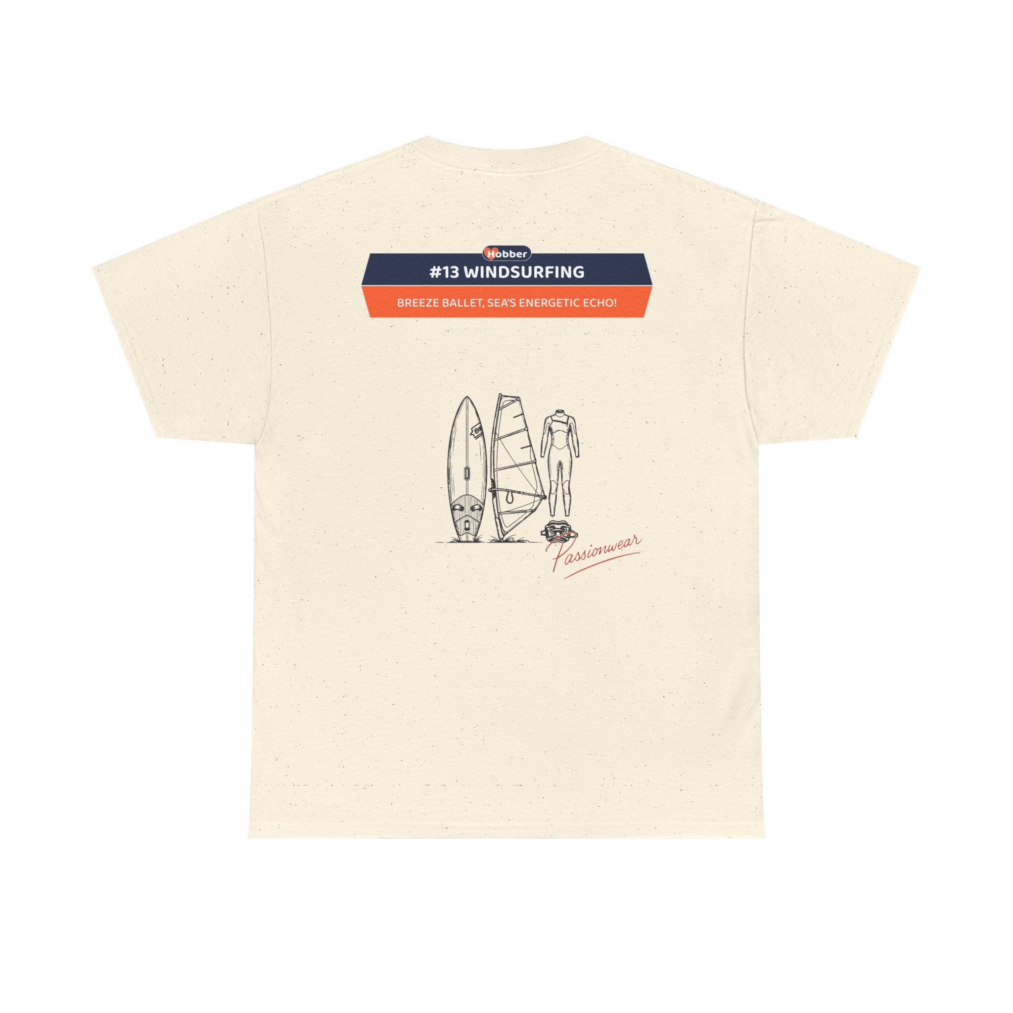 Hobber Mens Sports & Adventure T-Shirt, #13 Windsurfing