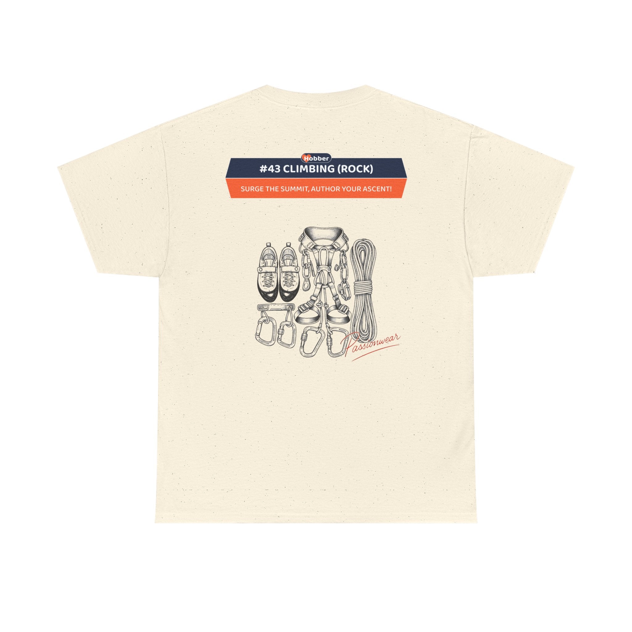 Hobber Mens Sports & Adventure T-Shirt, #43 Climbing (Rock)