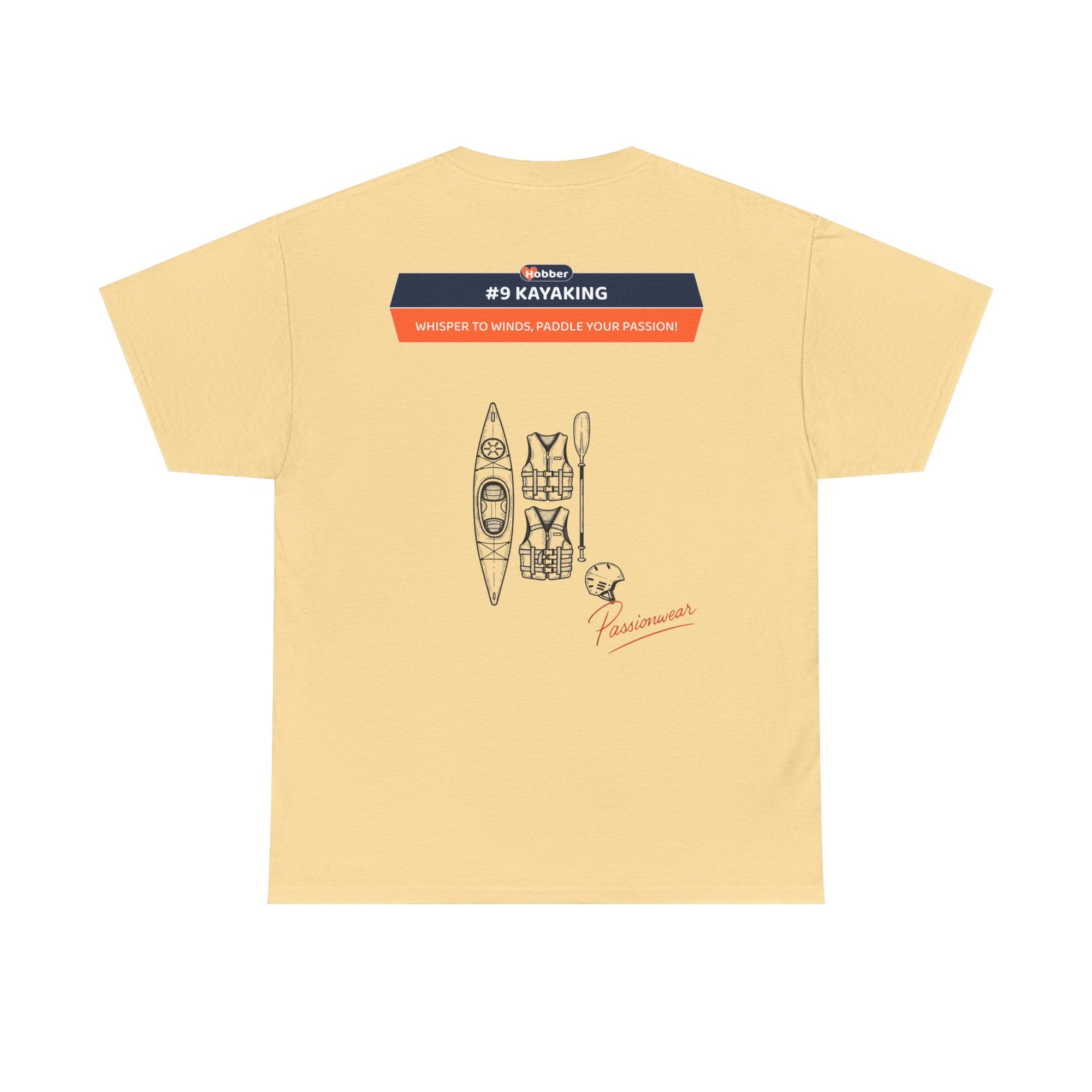 Hobber Unisex Sports & Adventure T-Shirt, #9 Kayaking