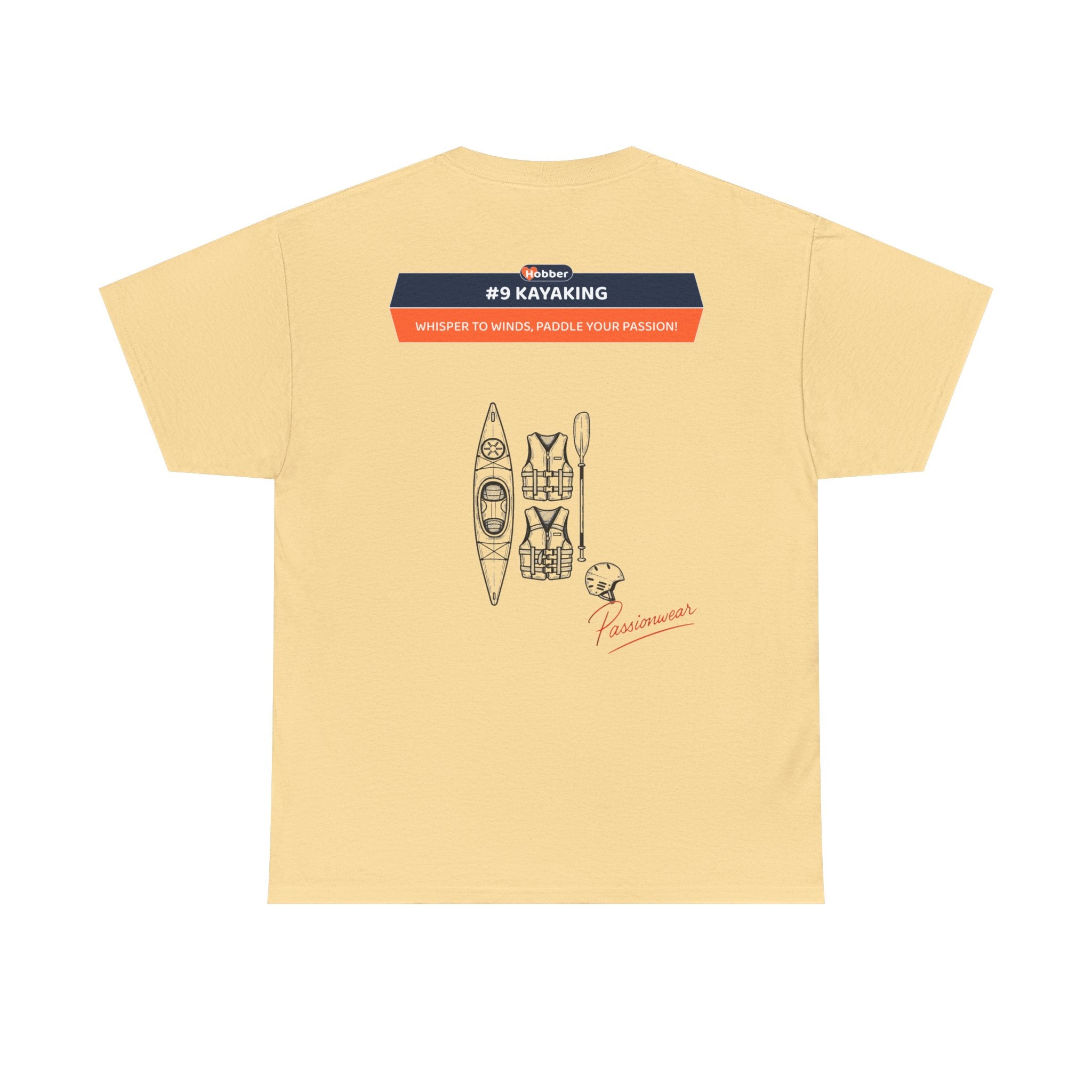 Hobber Unisex Sports & Adventure T-Shirt, #9 Kayaking