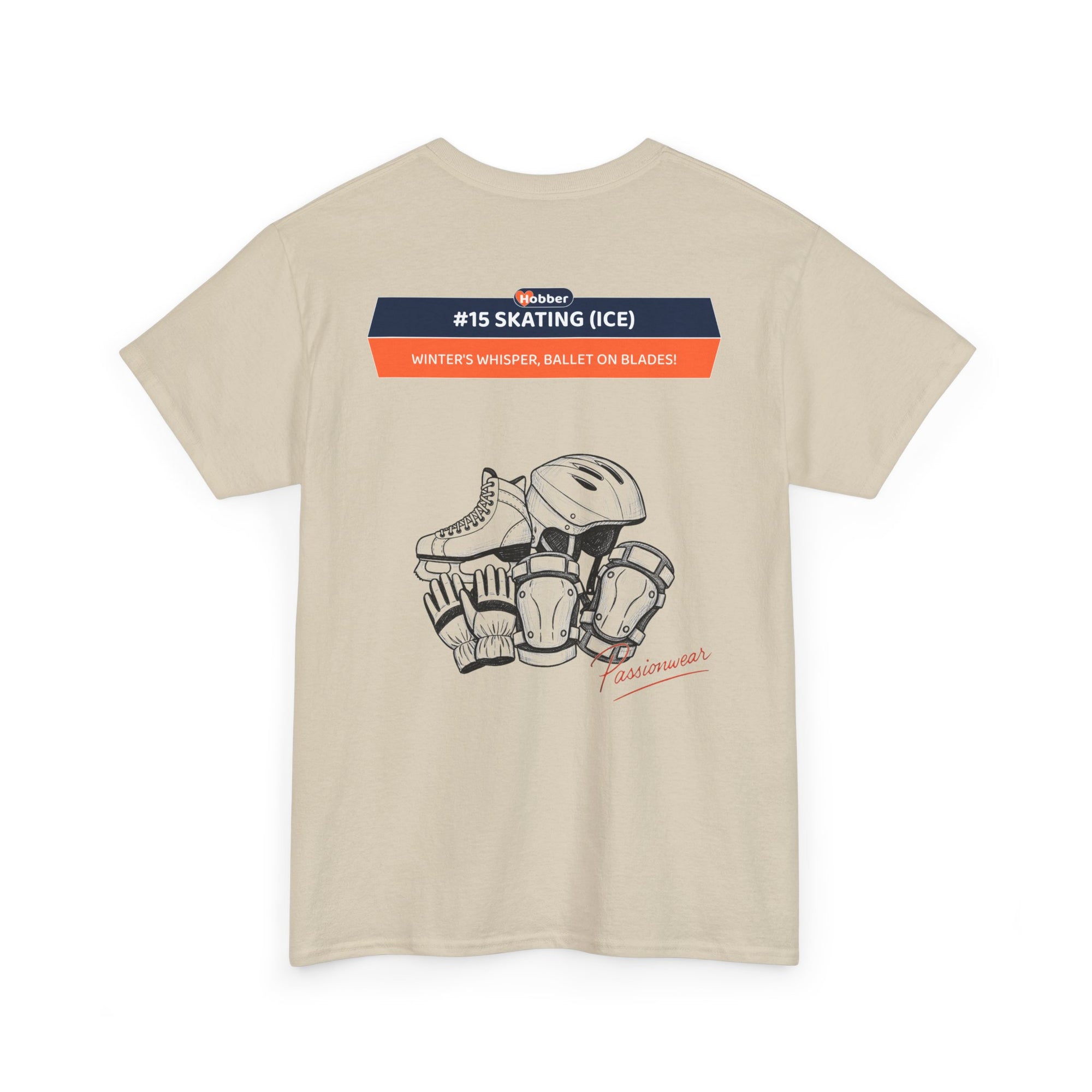 Hobber Unisex Sports & Adventure T-Shirt, #15 Skating (Ice)