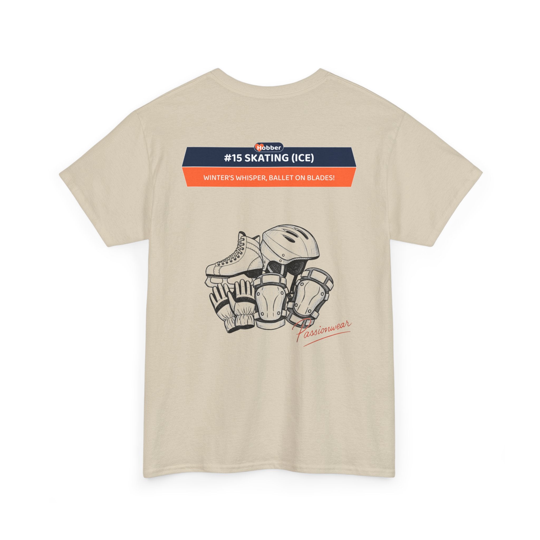 Hobber Unisex Sports & Adventure T-Shirt, #15 Skating (Ice)