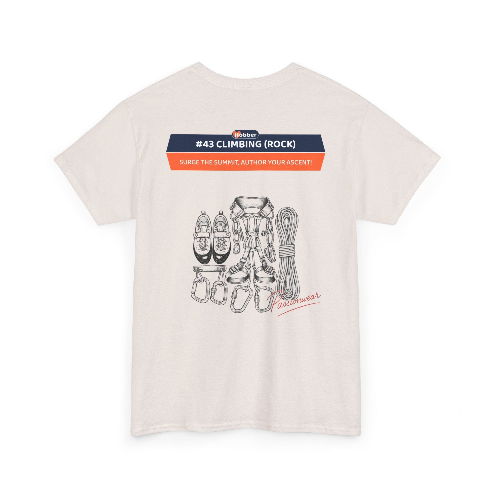 Hobber Mens Sports & Adventure T-Shirt, #43 Climbing (Rock)