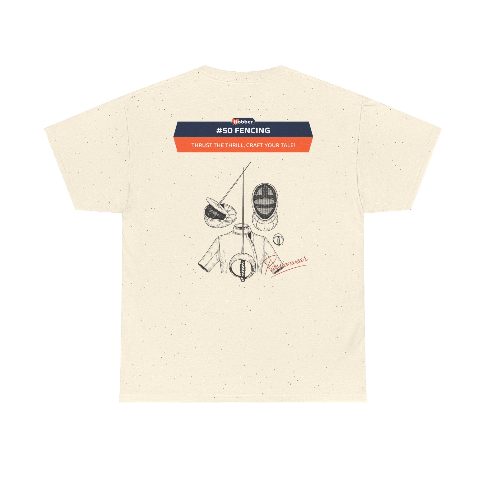 Hobber Mens Sports & Adventure T-Shirt, #50 Fencing