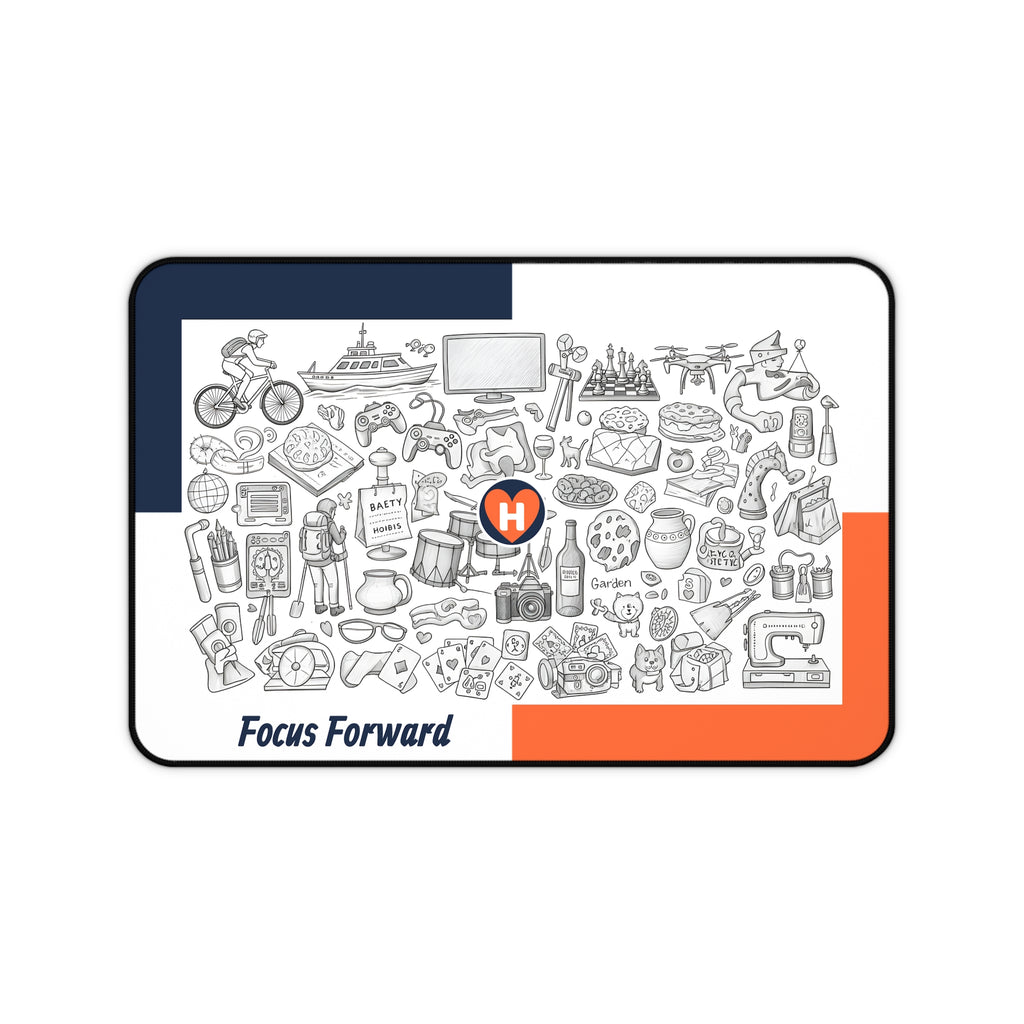 Hobber FocusForward: Designer Desk Pad for Gamers, Creators & Everyday Doers