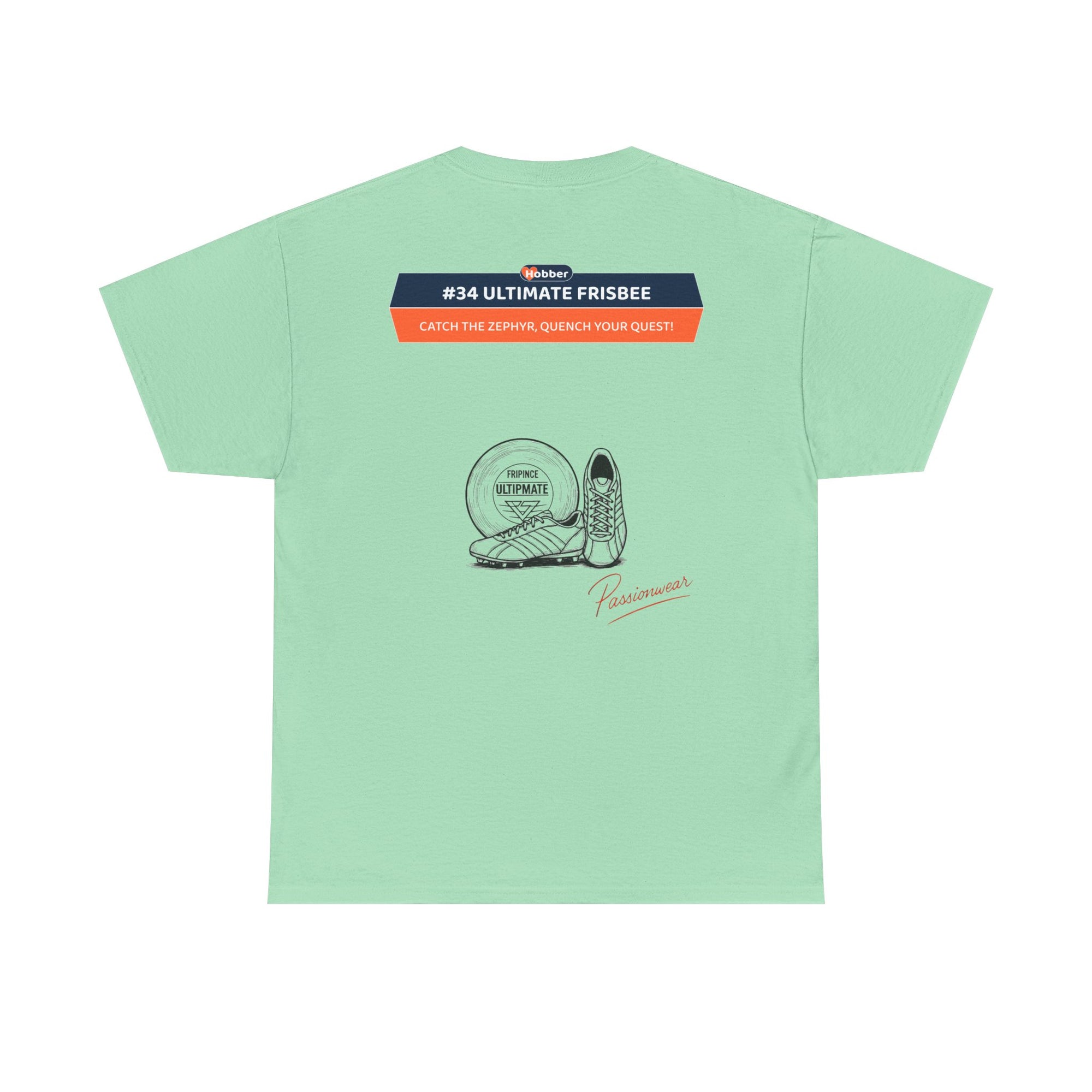 Hobber Unisex Sports & Adventure T-Shirt, #34 Ultimate Frisbee