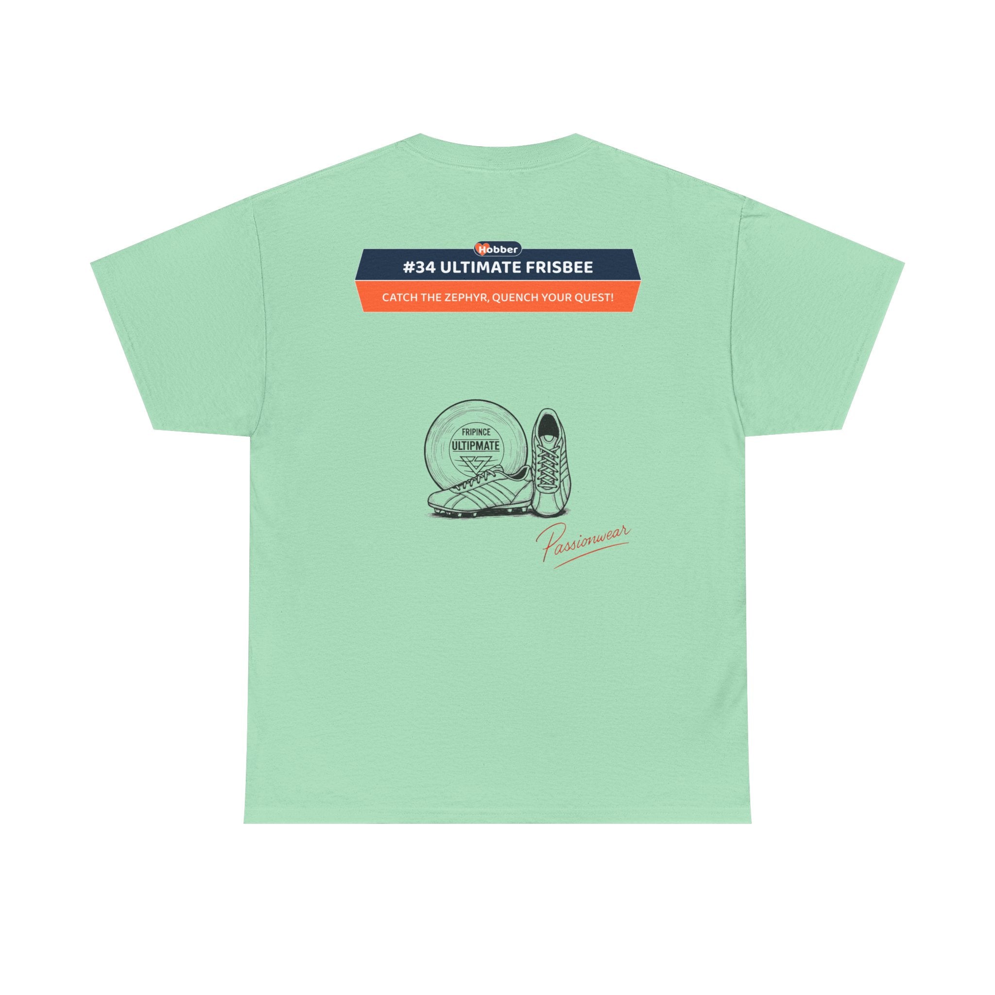 Hobber Unisex Sports & Adventure T-Shirt, #34 Ultimate Frisbee