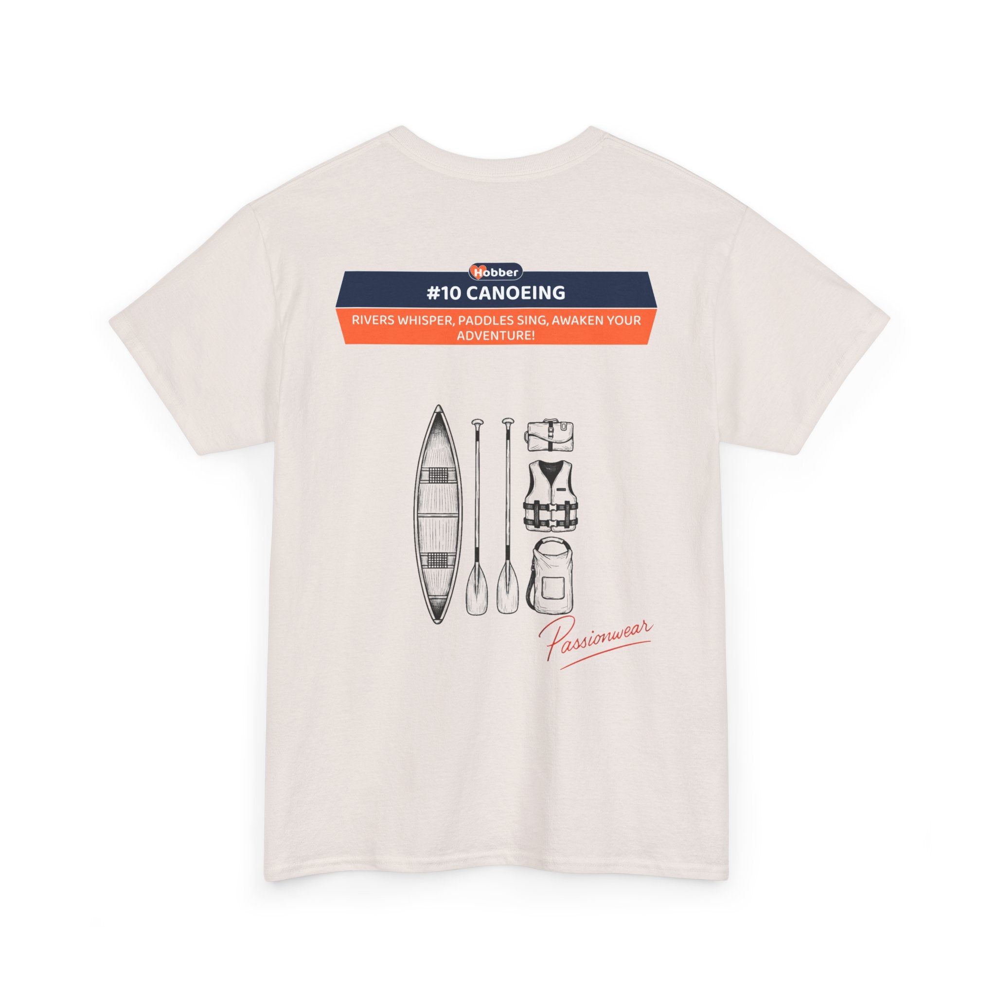 Hobber Unisex Sports & Adventure T-Shirt, #10 Canoeing