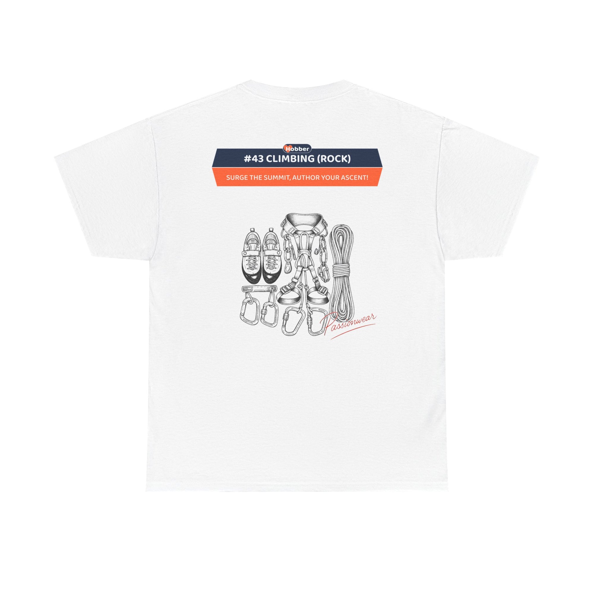 Hobber Mens Sports & Adventure T-Shirt, #43 Climbing (Rock)