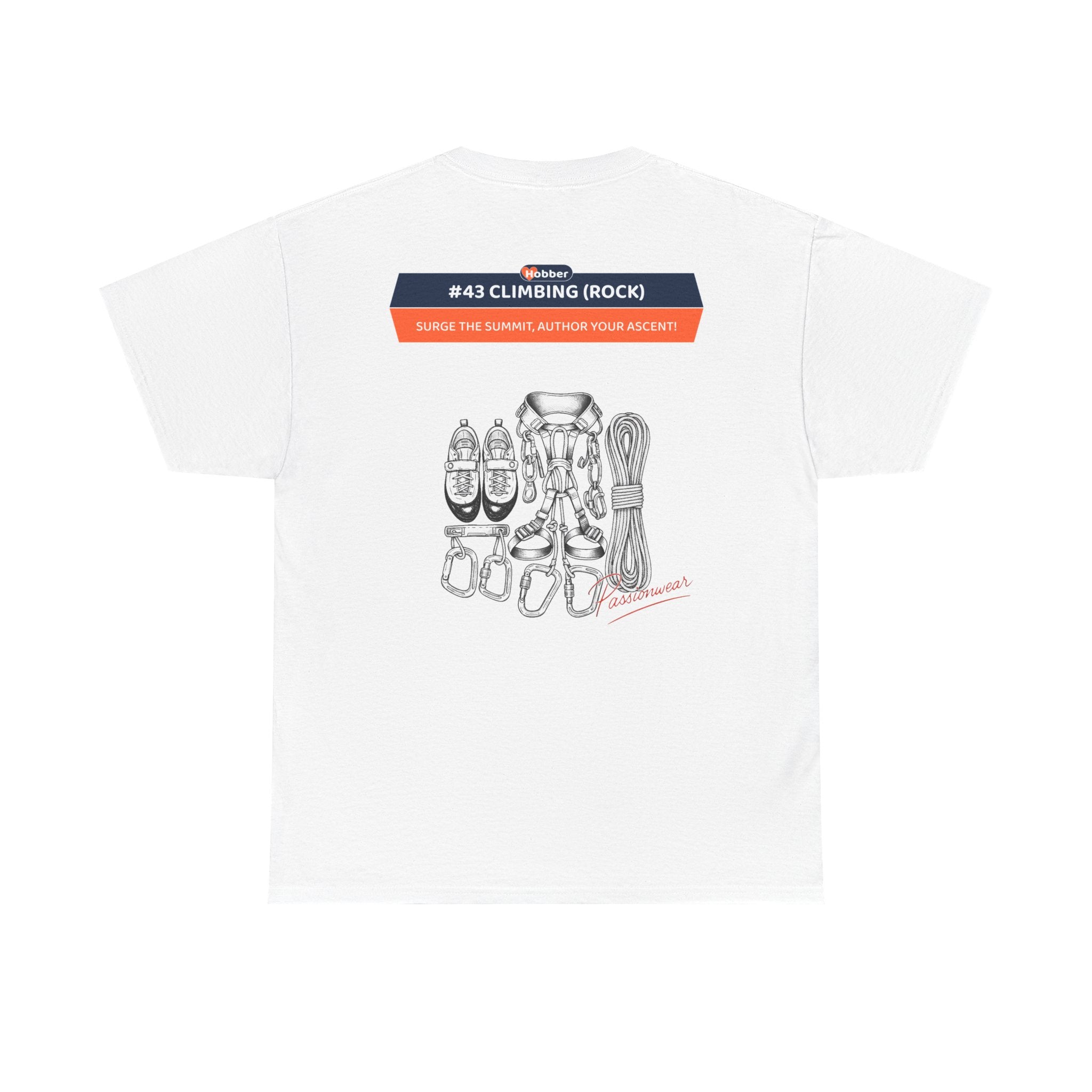 Hobber Mens Sports & Adventure T-Shirt, #43 Climbing (Rock)