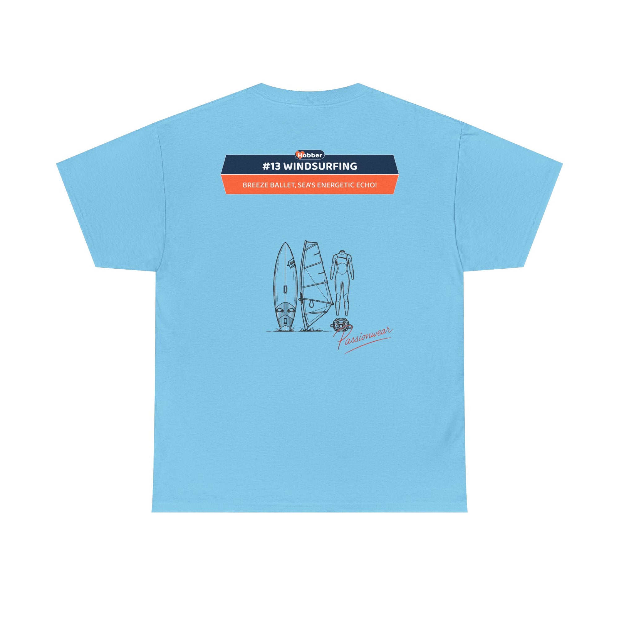 Hobber Mens Sports & Adventure T-Shirt, #13 Windsurfing