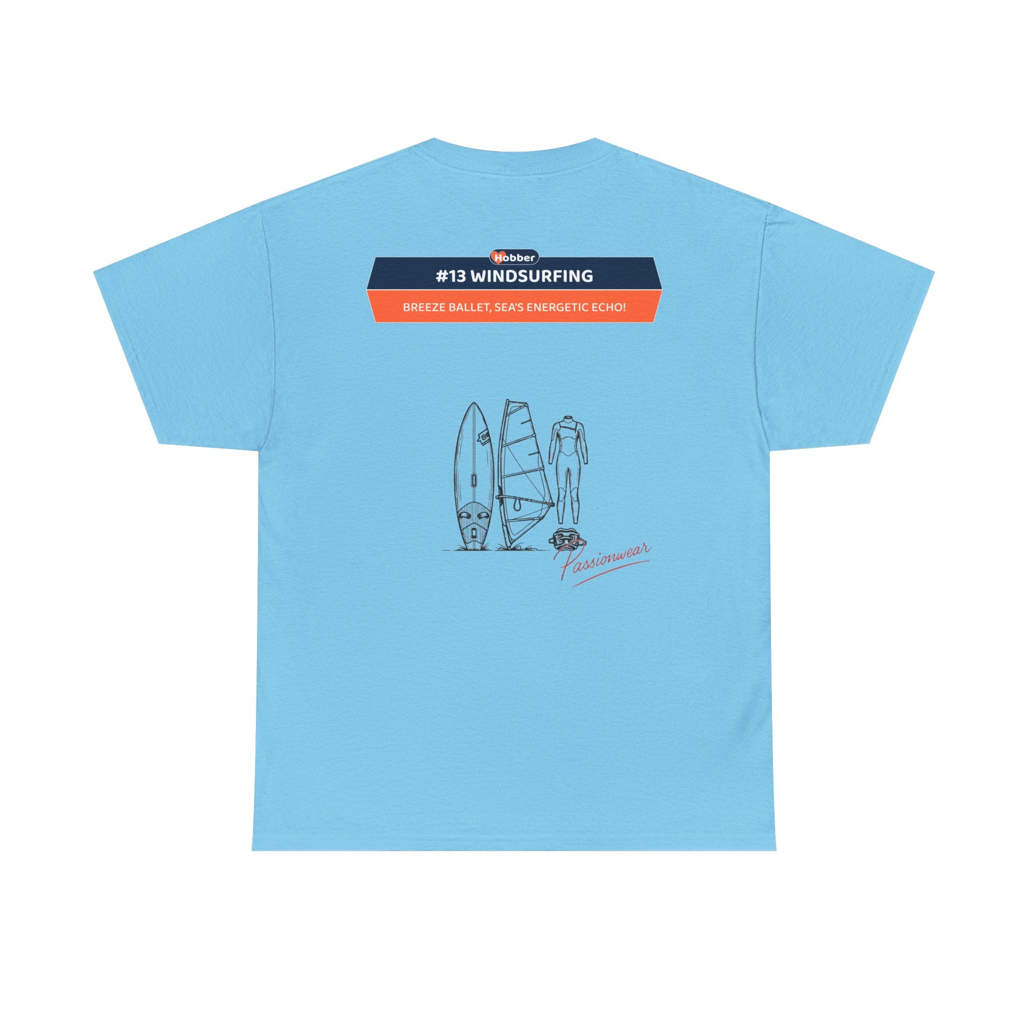 Hobber Mens Sports & Adventure T-Shirt, #13 Windsurfing