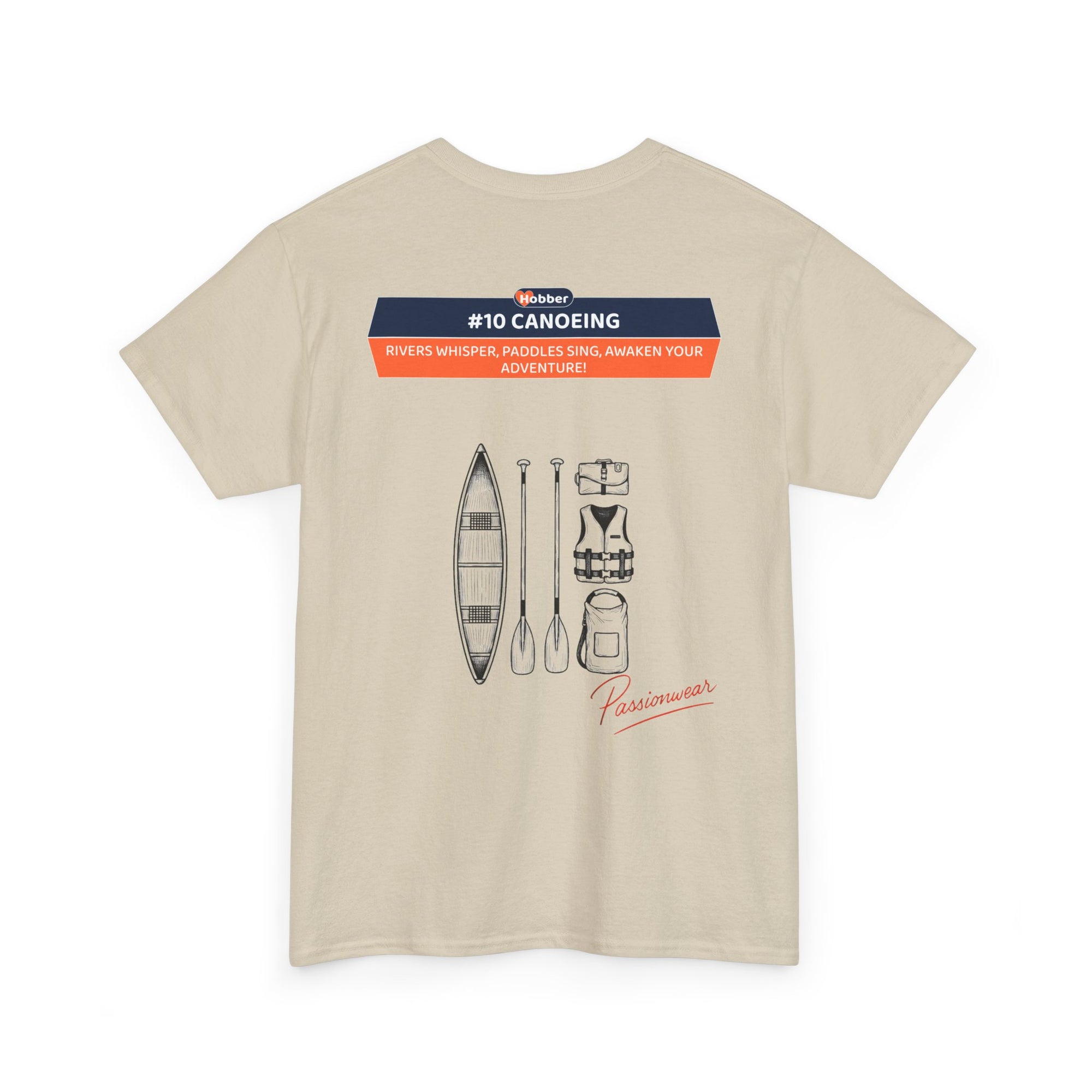 Hobber Unisex Sports & Adventure T-Shirt, #10 Canoeing