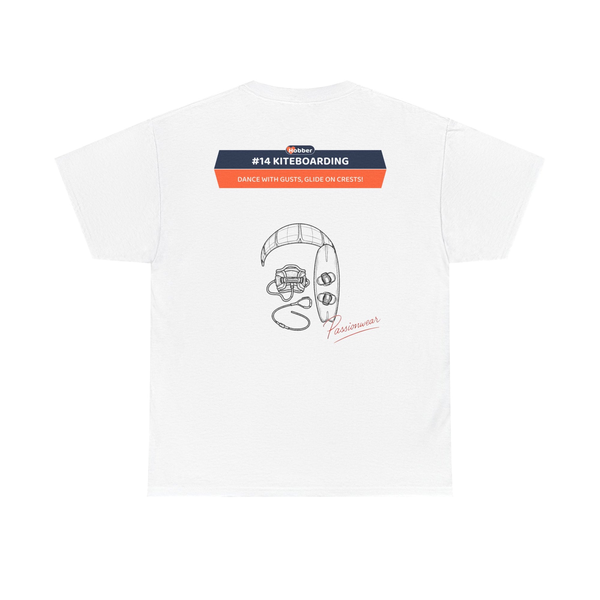 Hobber Mens Sports & Adventure T-Shirt, #14 Kiteboarding