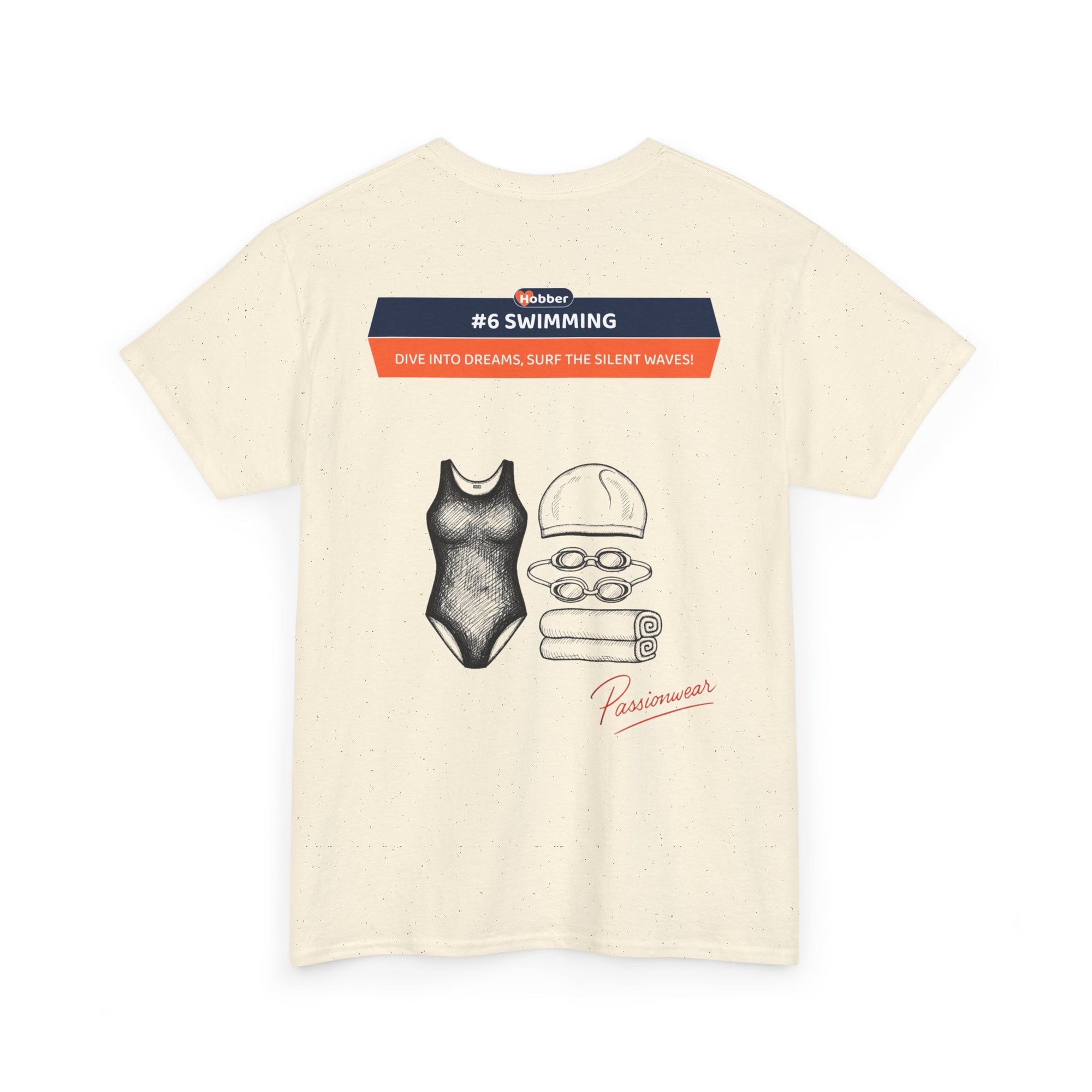 Hobber Unisex Sports & Adventure T-Shirt, #6 Swimming