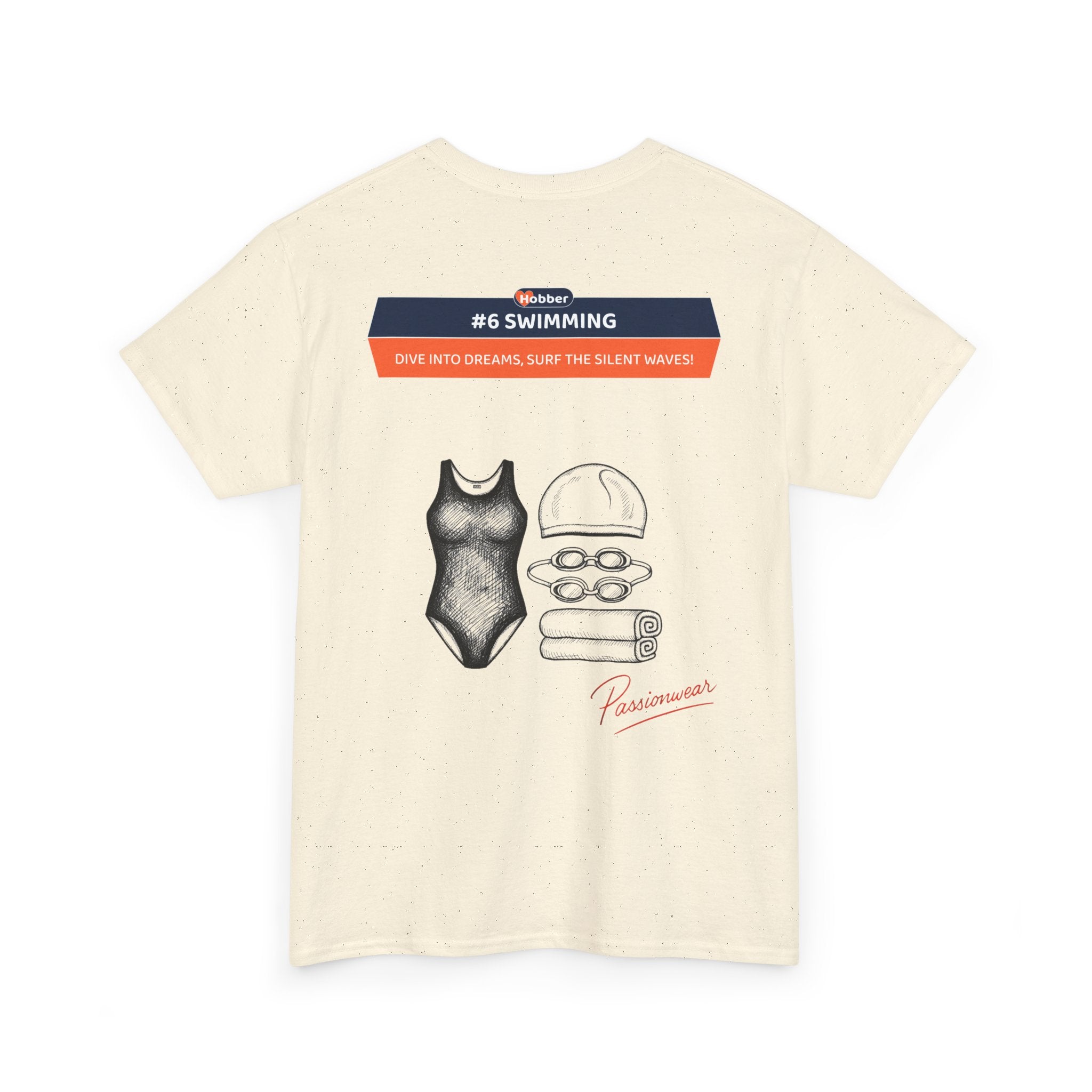 Hobber Unisex Sports & Adventure T-Shirt, #6 Swimming