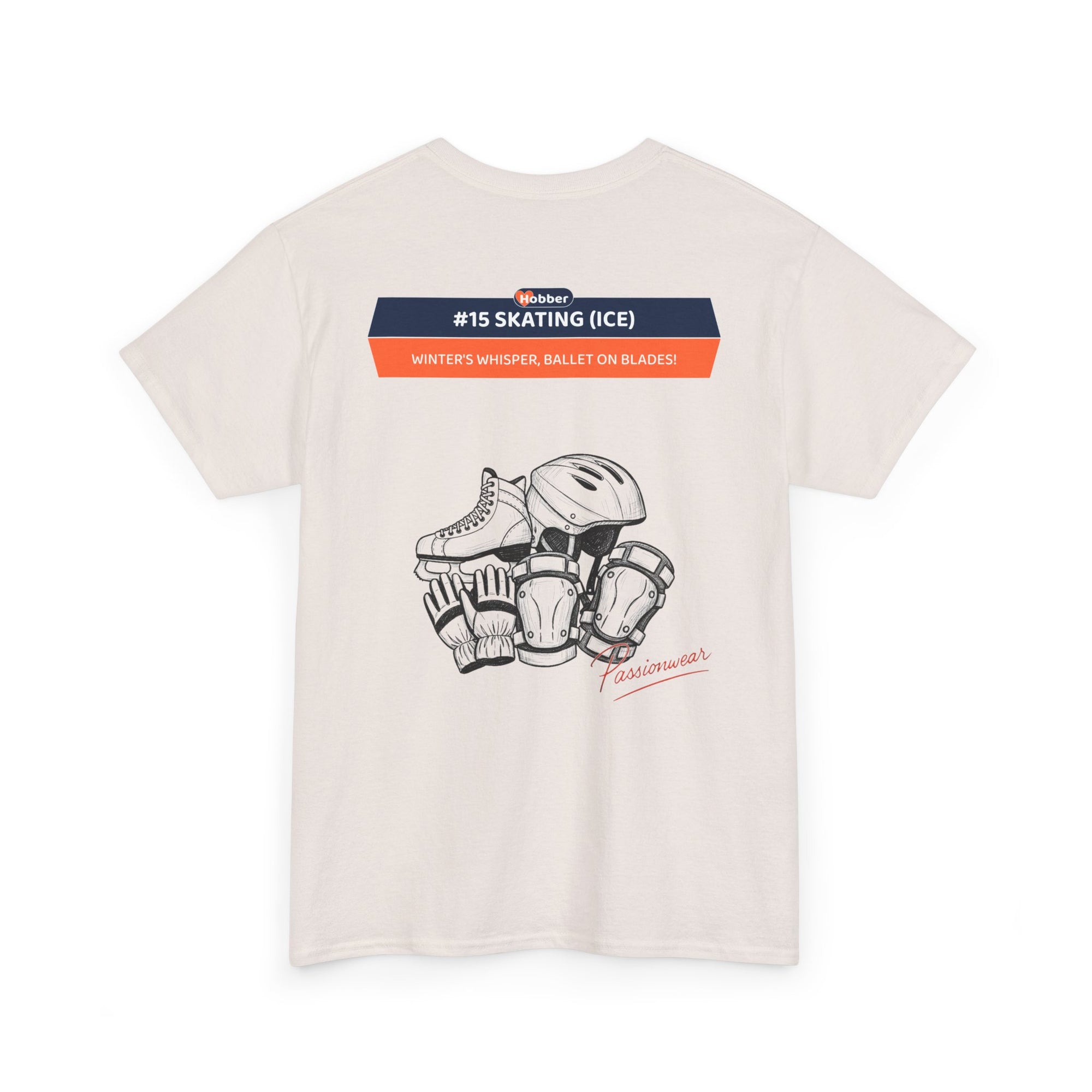 Hobber Unisex Sports & Adventure T-Shirt, #15 Skating (Ice)
