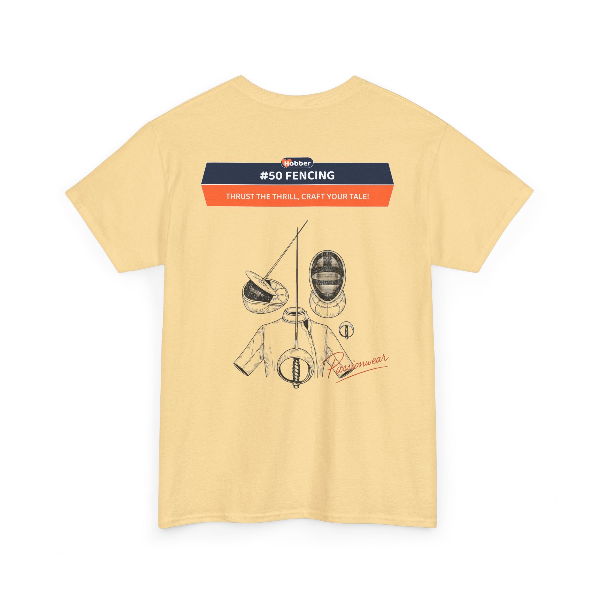 Hobber Mens Sports & Adventure T-Shirt, #50 Fencing