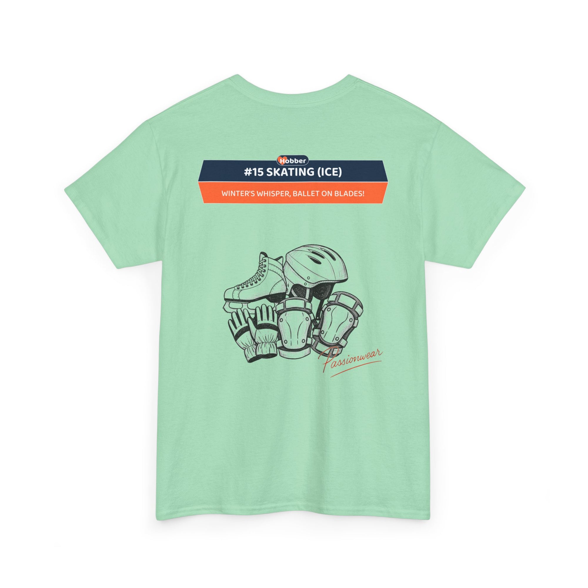 Hobber Unisex Sports & Adventure T-Shirt, #15 Skating (Ice)