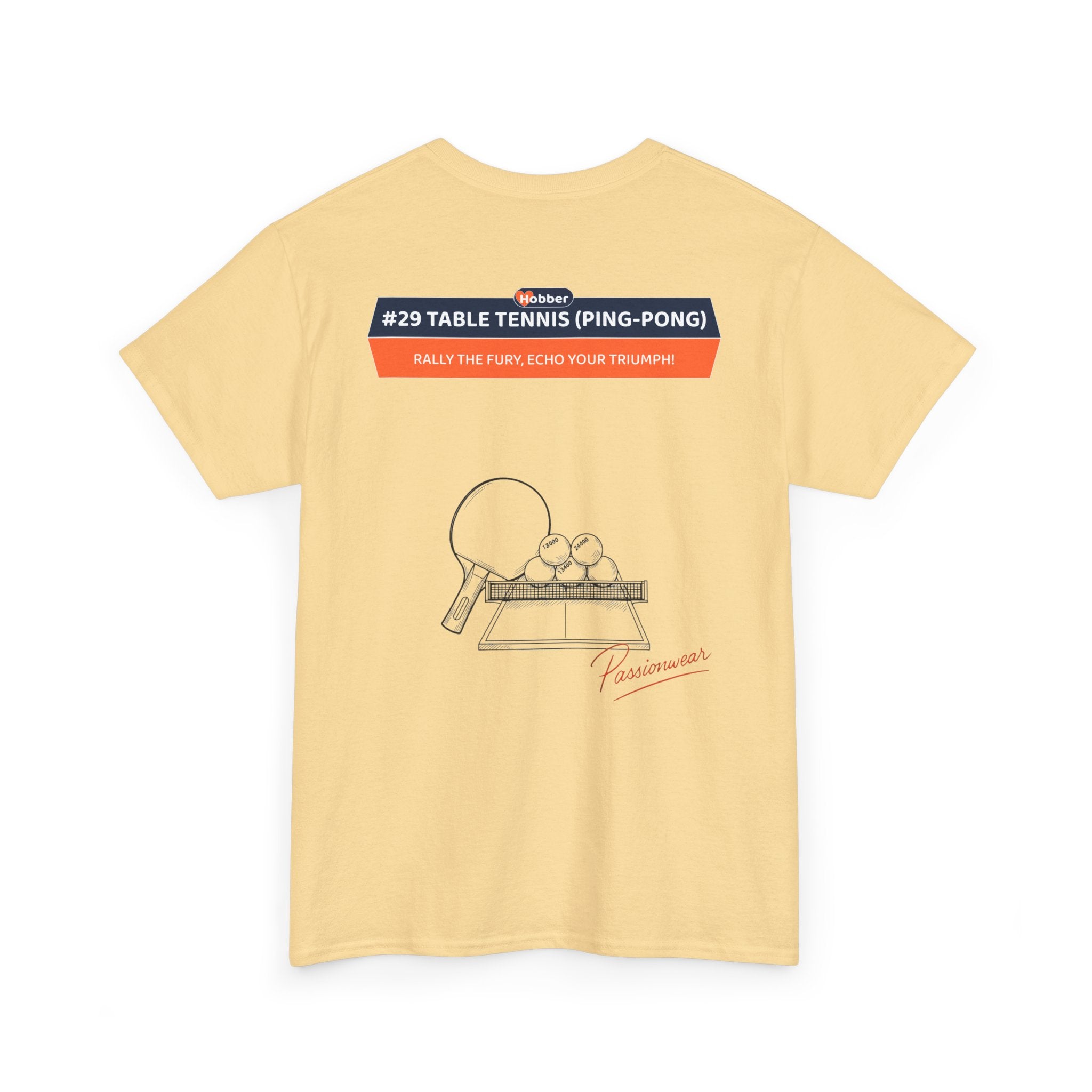 Hobber Unisex Sports & Adventure T-Shirt, #29 Table tennis (Ping-pong)