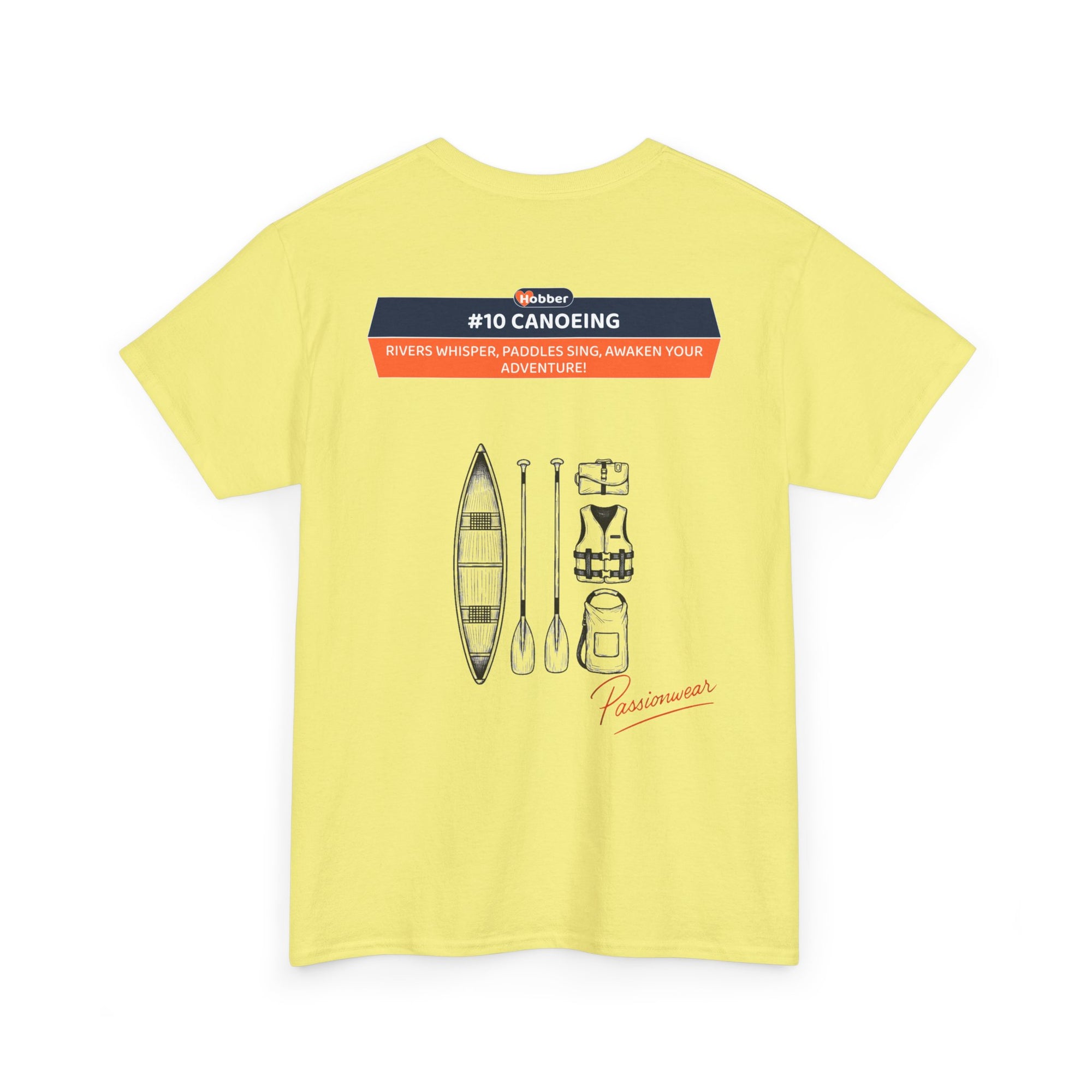 Hobber Unisex Sports & Adventure T-Shirt, #10 Canoeing