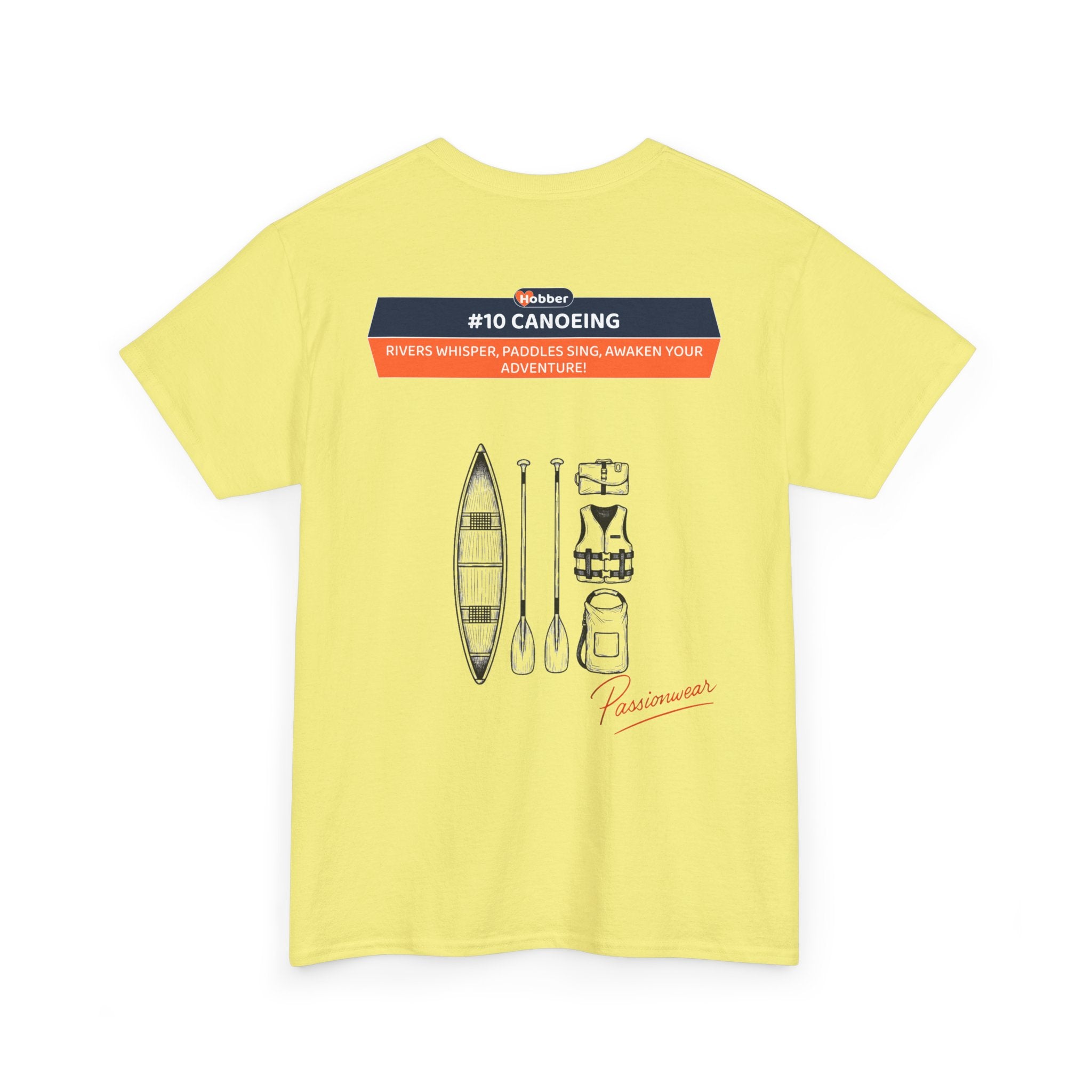 Hobber Unisex Sports & Adventure T-Shirt, #10 Canoeing