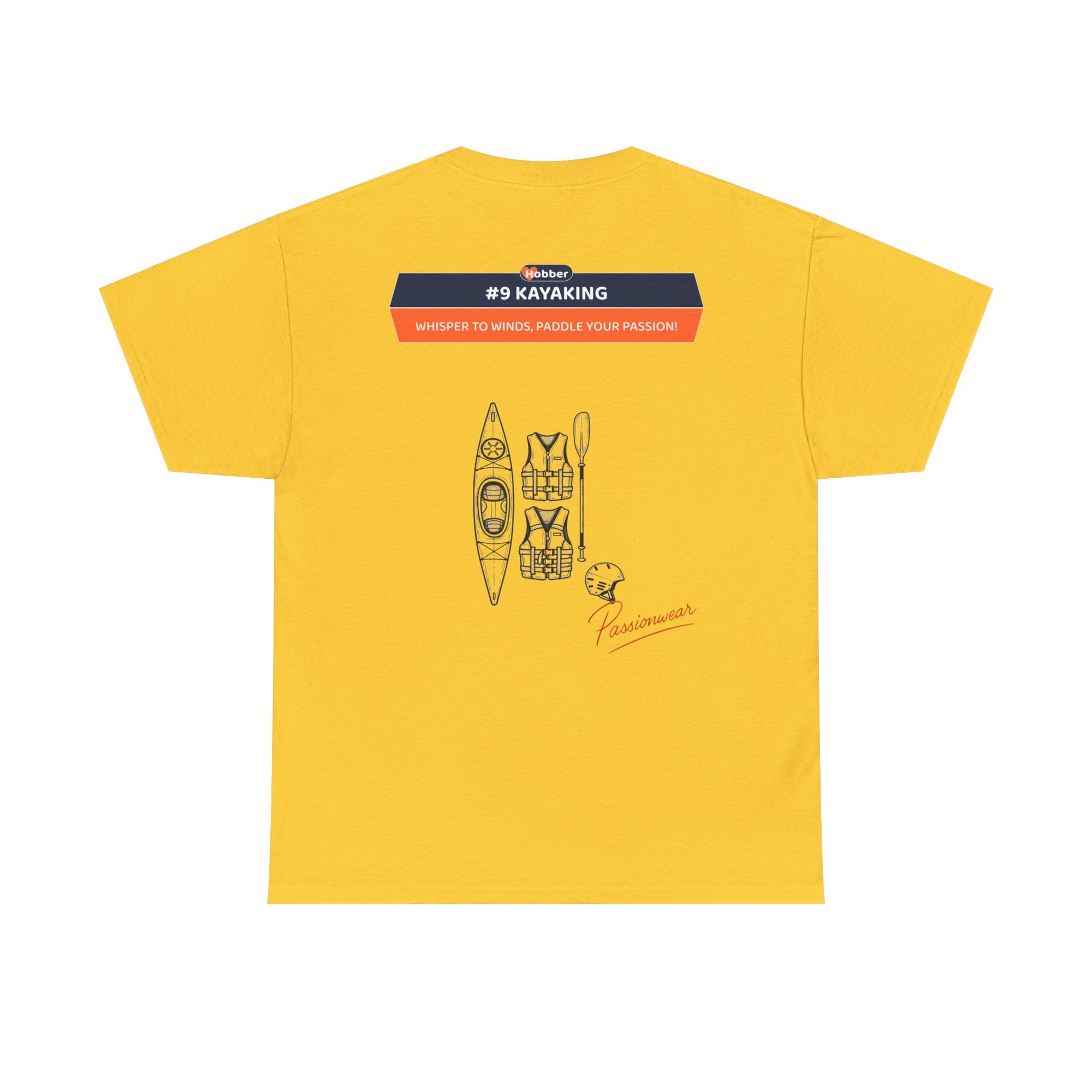 Hobber Unisex Sports & Adventure T-Shirt, #9 Kayaking