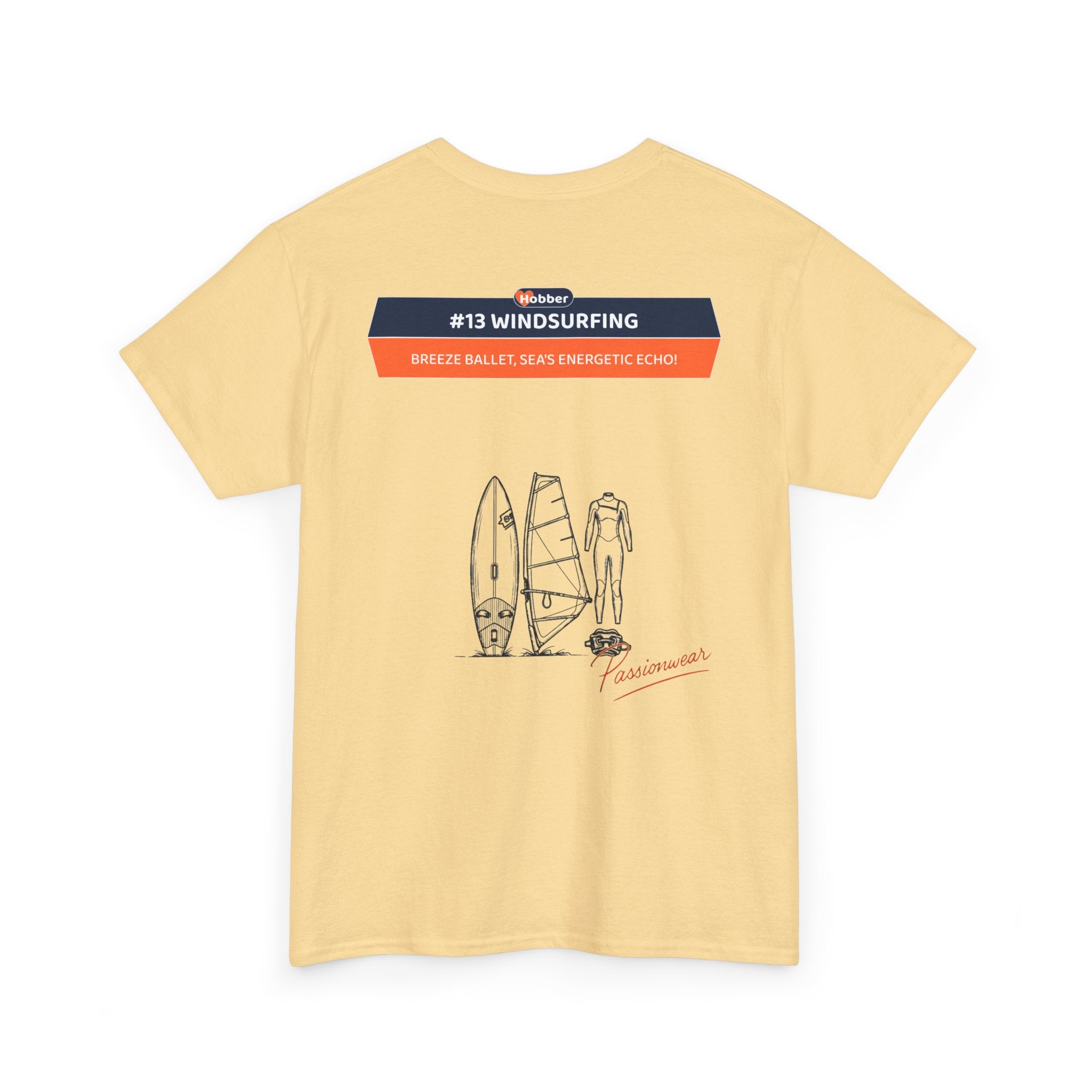 Hobber Mens Sports & Adventure T-Shirt, #13 Windsurfing