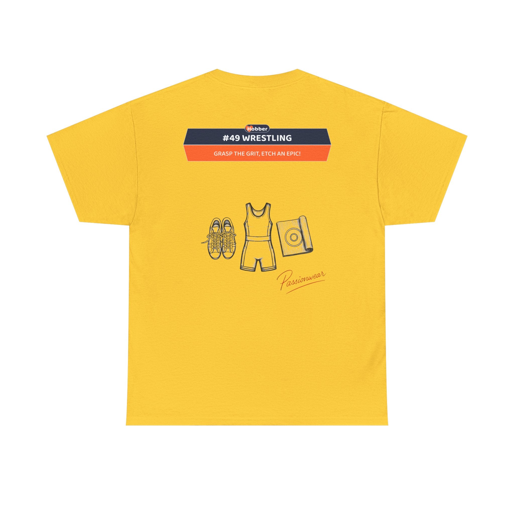 Hobber Mens Sports & Adventure T-Shirt, #49 Wrestling