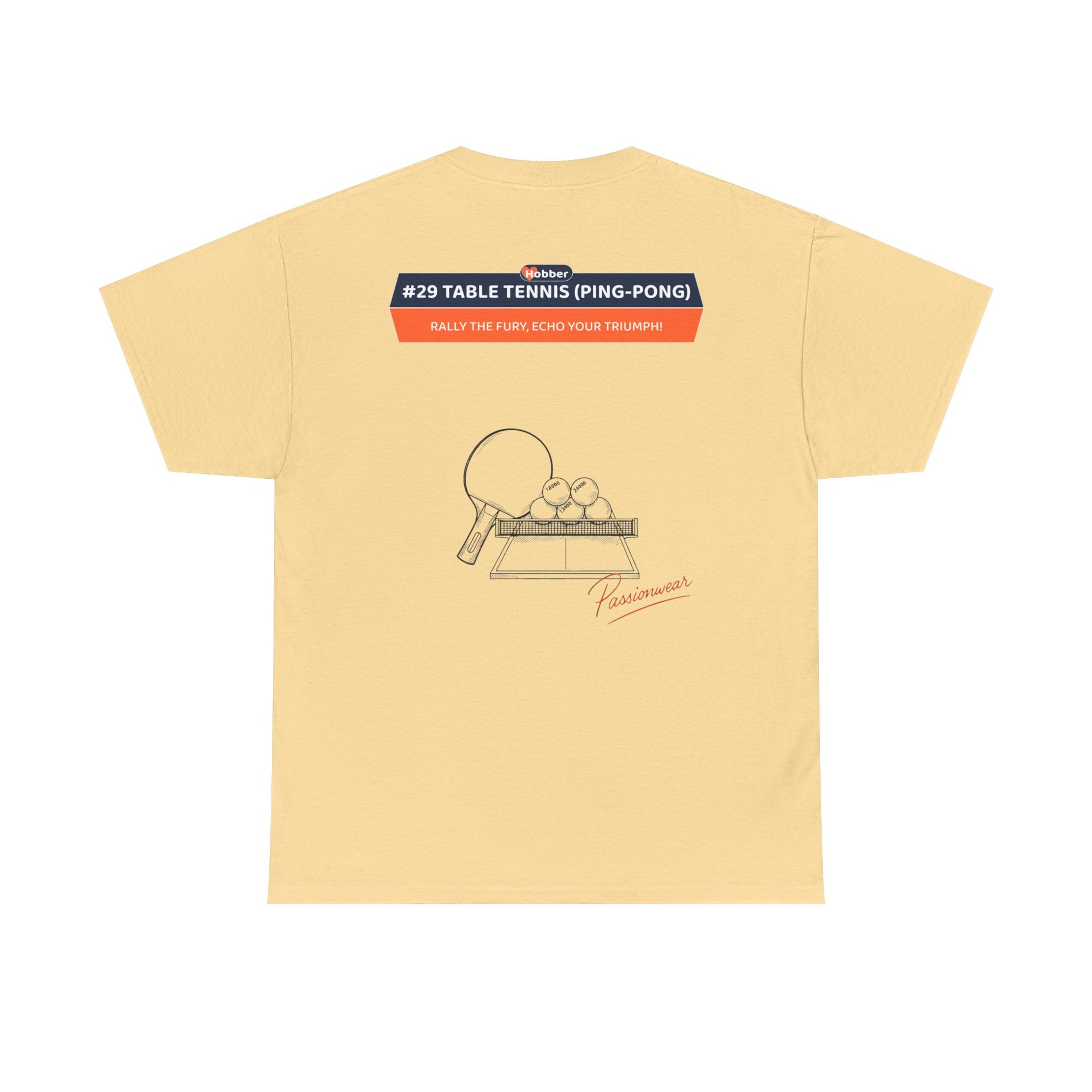 Hobber Unisex Sports & Adventure T-Shirt, #29 Table tennis (Ping-pong)