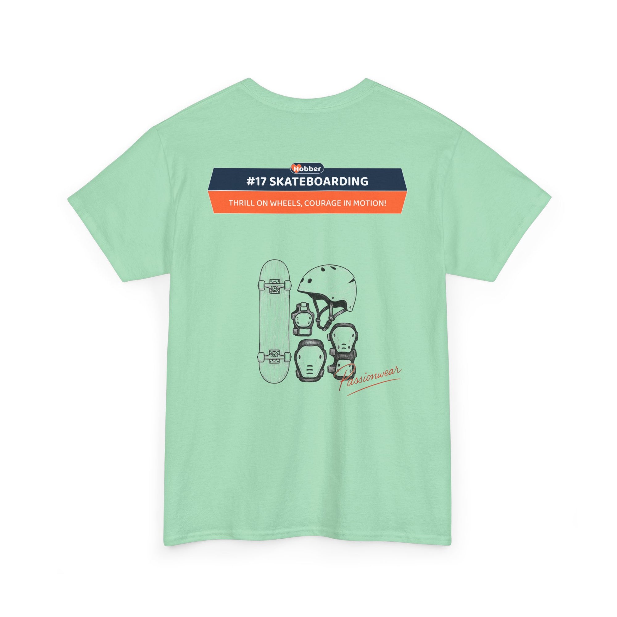 Hobber Mens Sports & Adventure T-Shirt, #17 Skateboarding