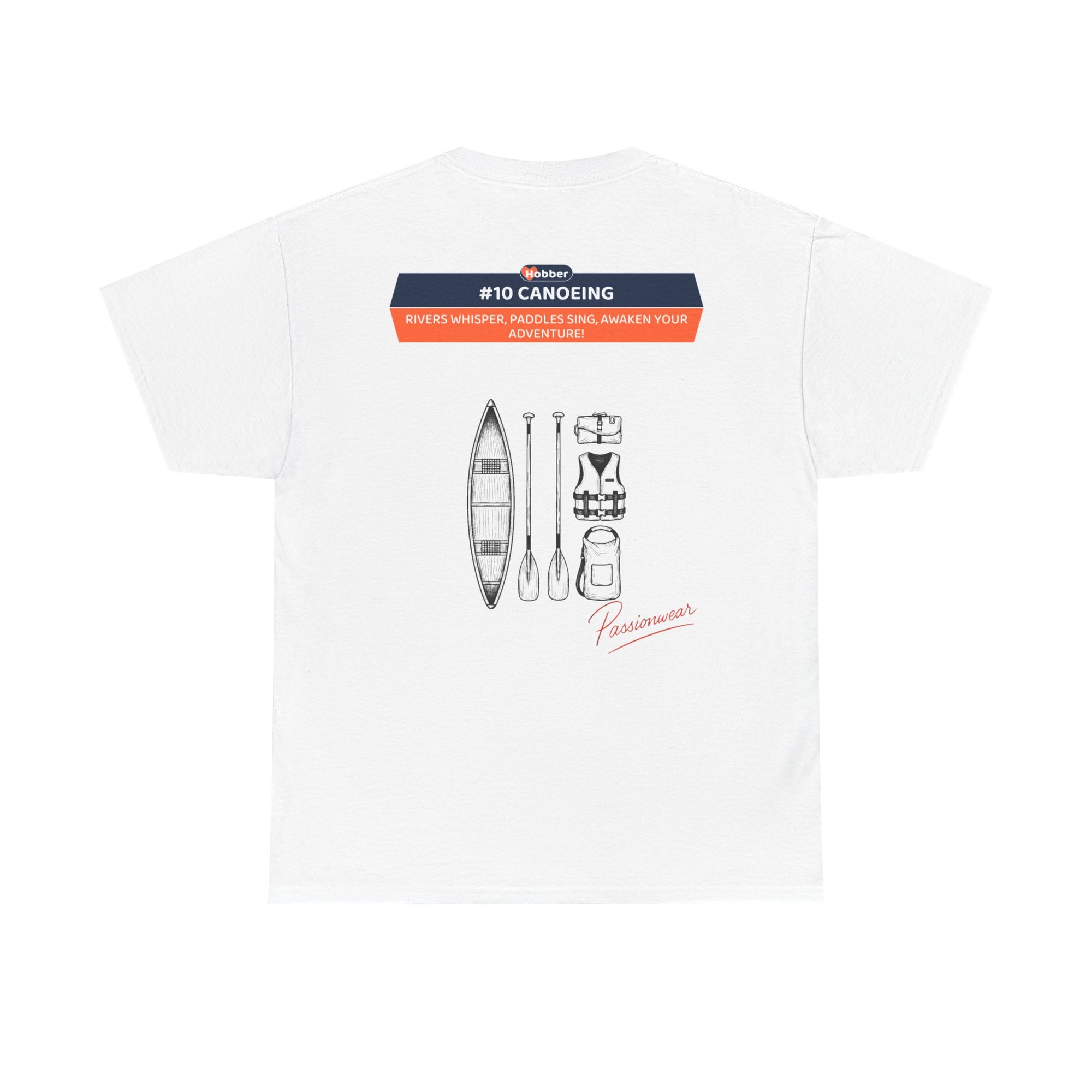 Hobber Unisex Sports & Adventure T-Shirt, #10 Canoeing