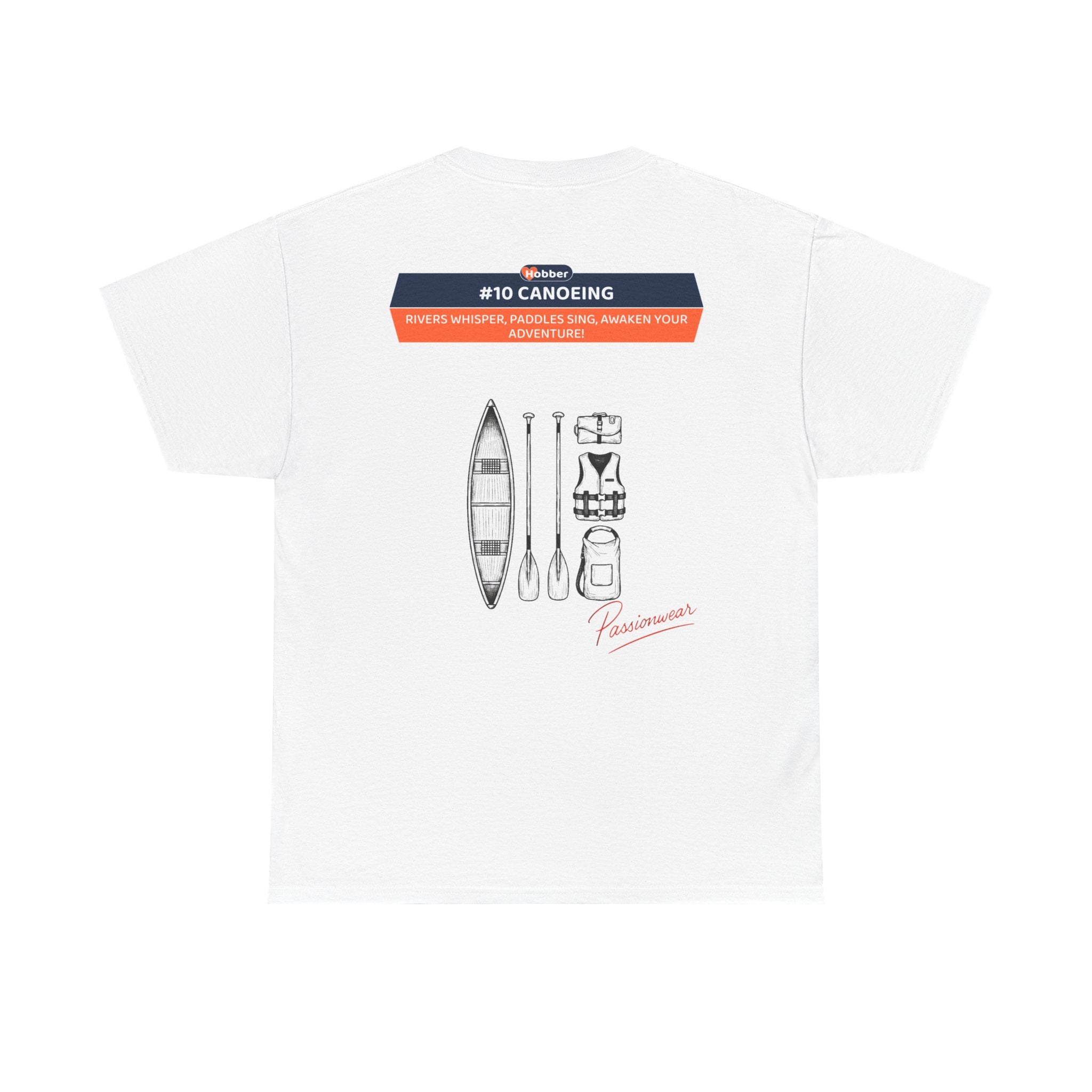 Hobber Unisex Sports & Adventure T-Shirt, #10 Canoeing