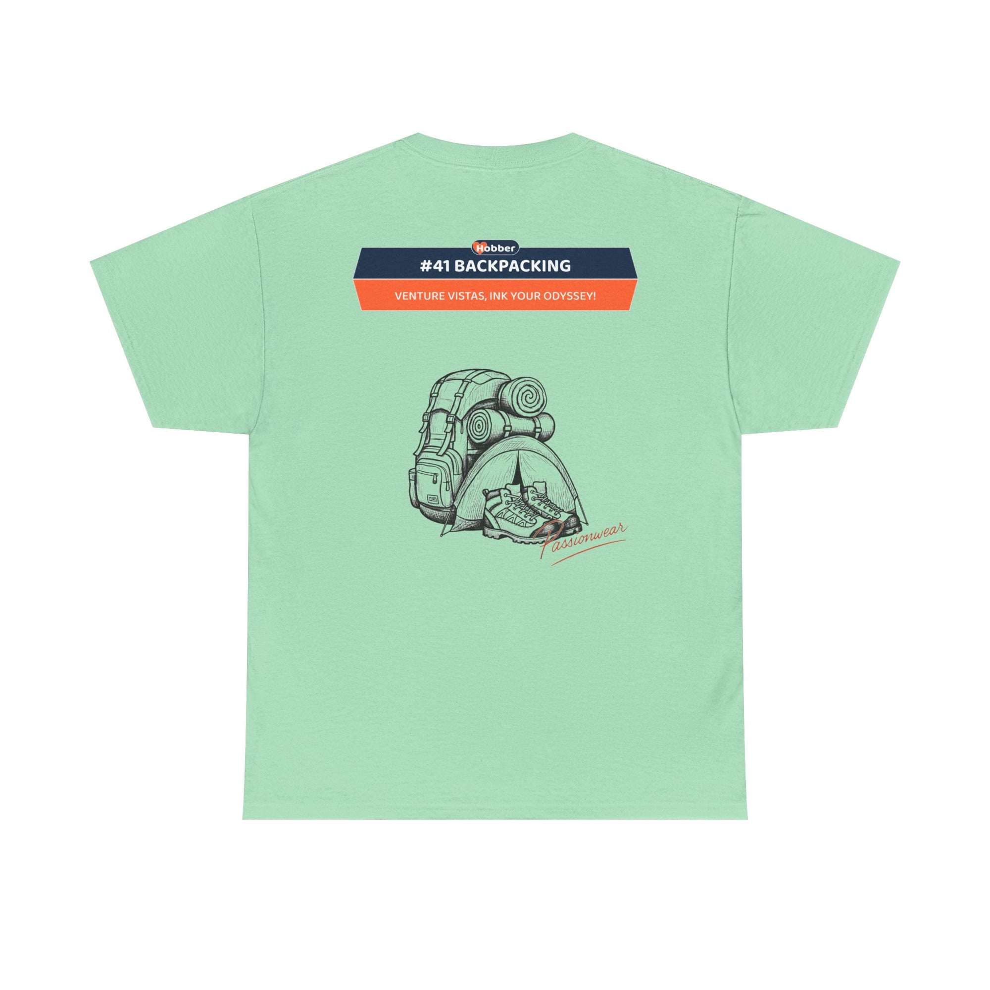 Hobber Unisex Sports & Adventure T-Shirt, #41 Backpacking