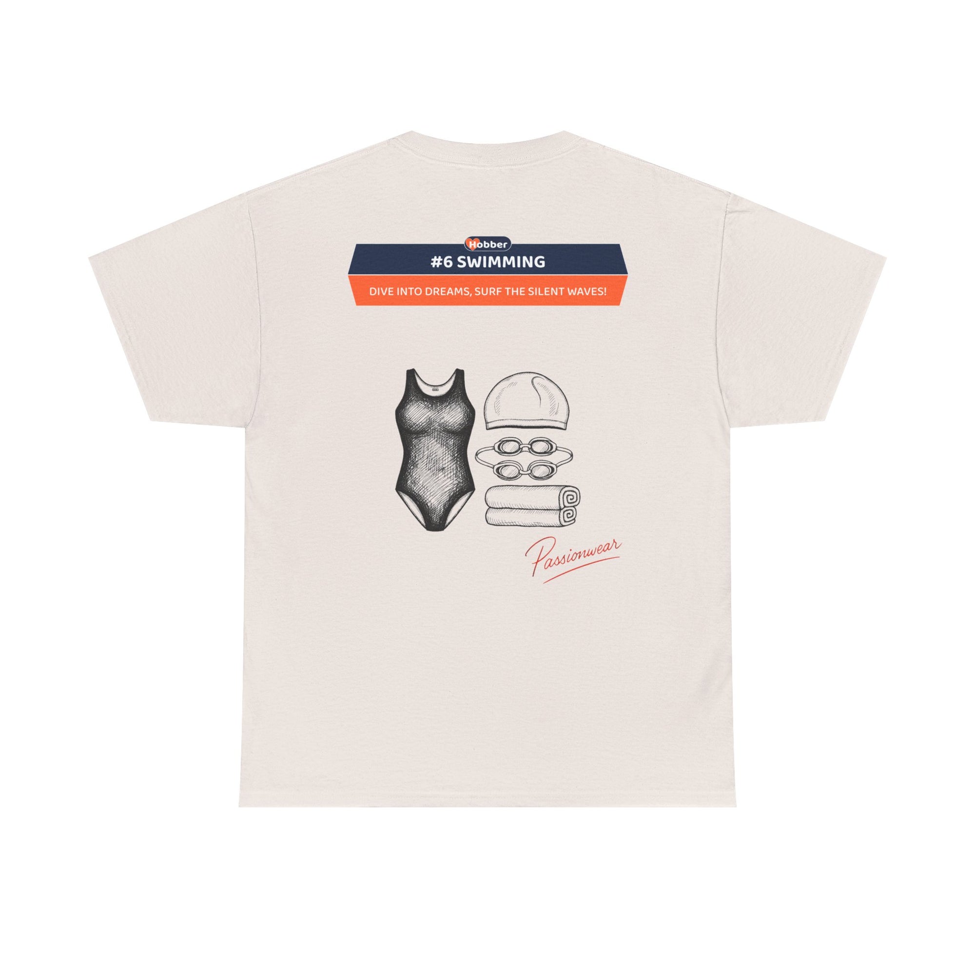 Hobber Unisex Sports & Adventure T-Shirt, #6 Swimming