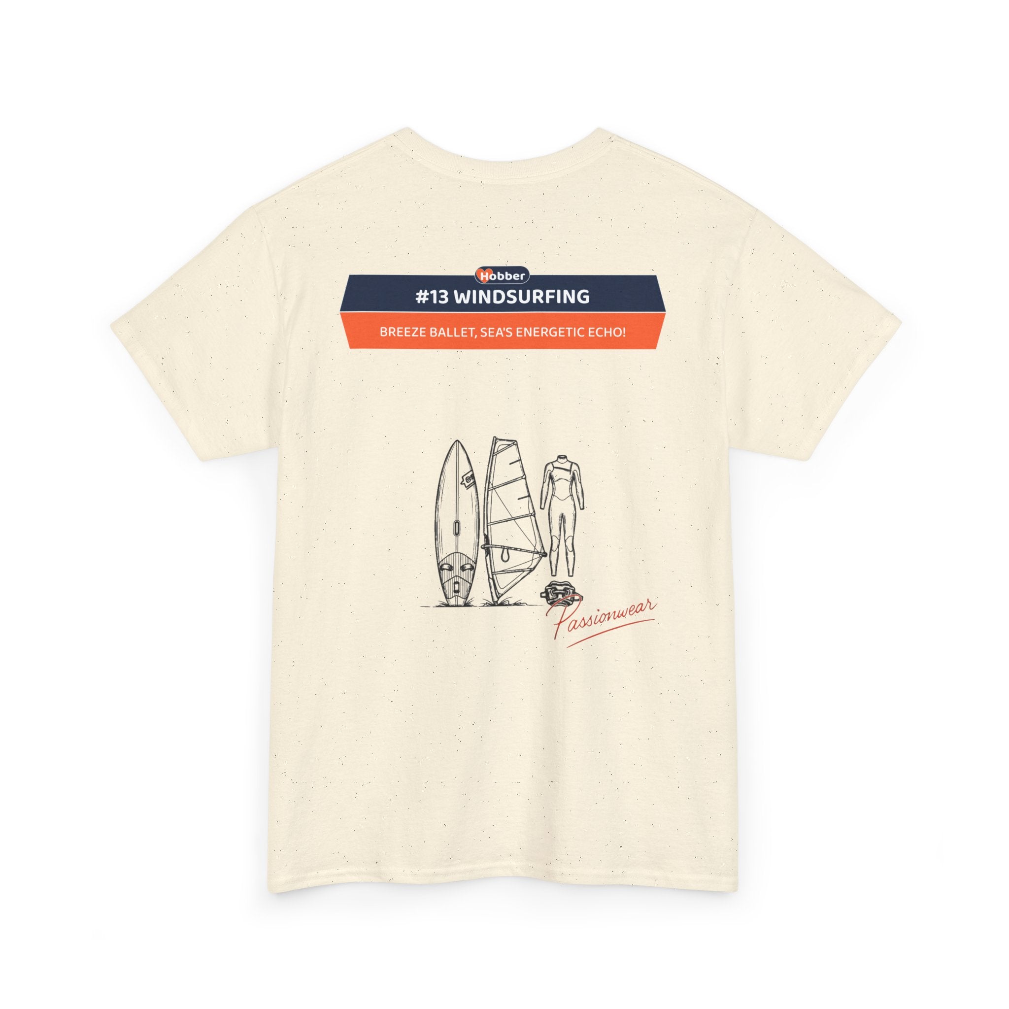 Hobber Mens Sports & Adventure T-Shirt, #13 Windsurfing