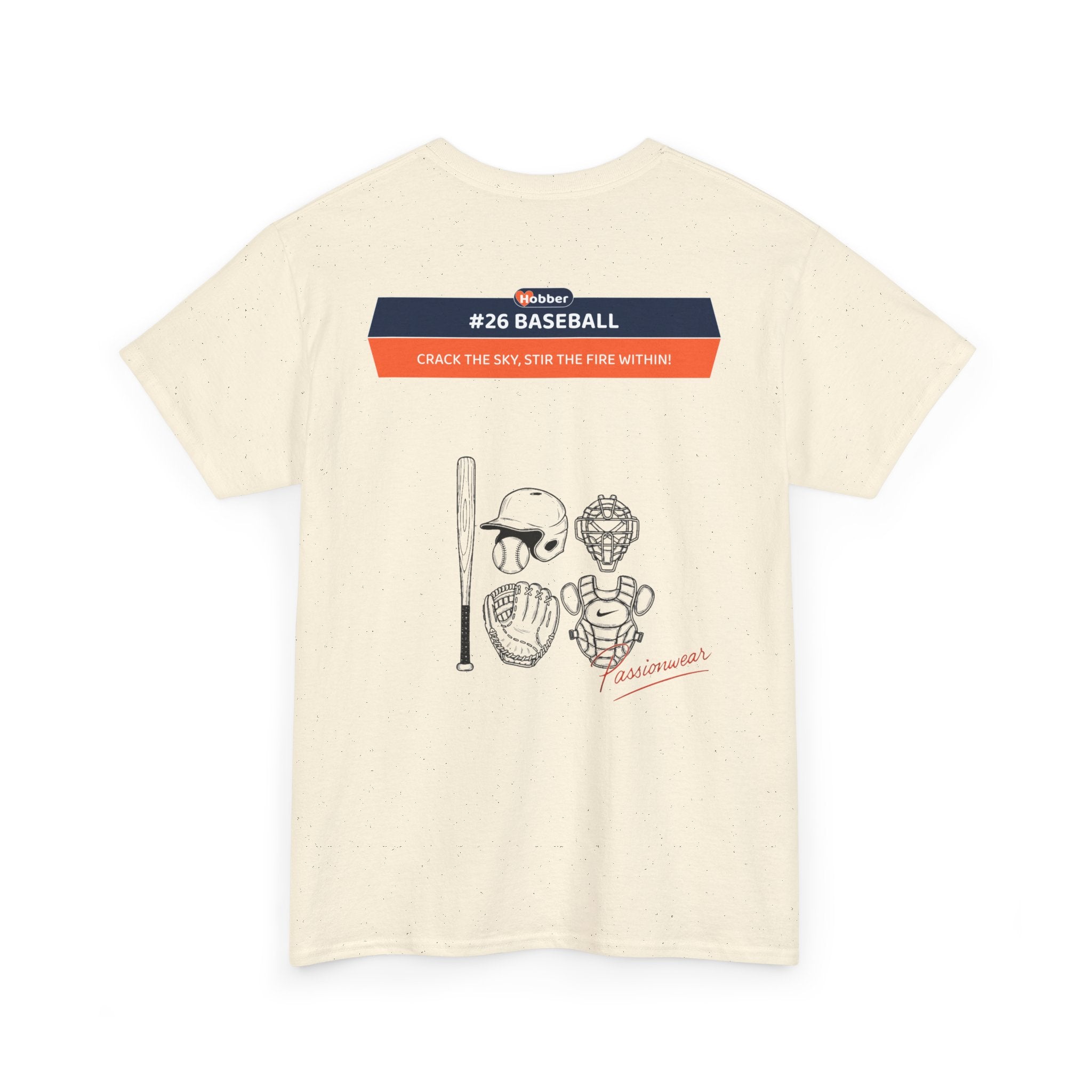Hobber Mens Sports & Adventure T-Shirt, #26 Baseball