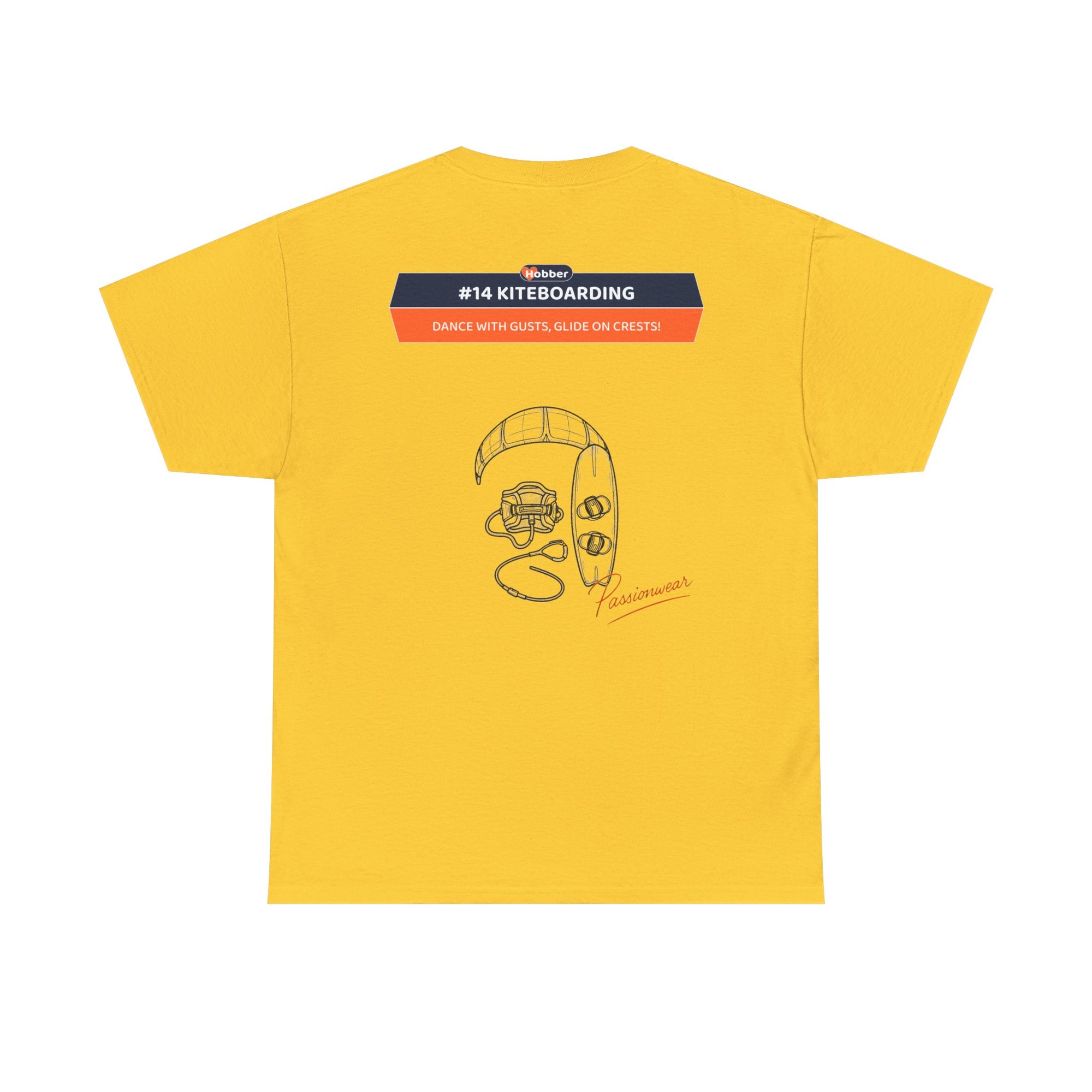 Hobber Mens Sports & Adventure T-Shirt, #14 Kiteboarding