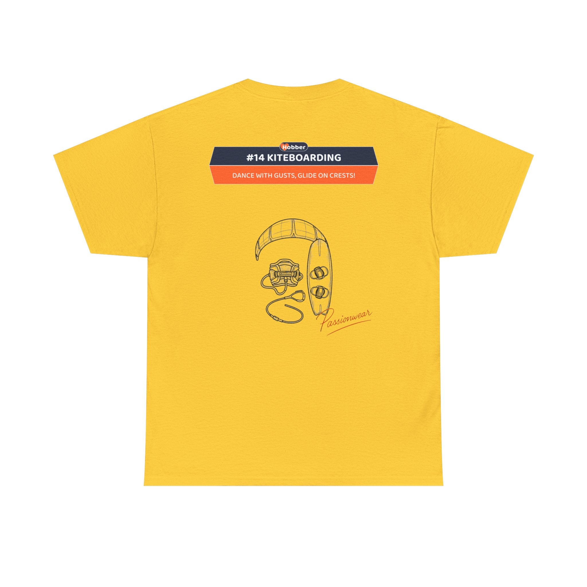Hobber Mens Sports & Adventure T-Shirt, #14 Kiteboarding
